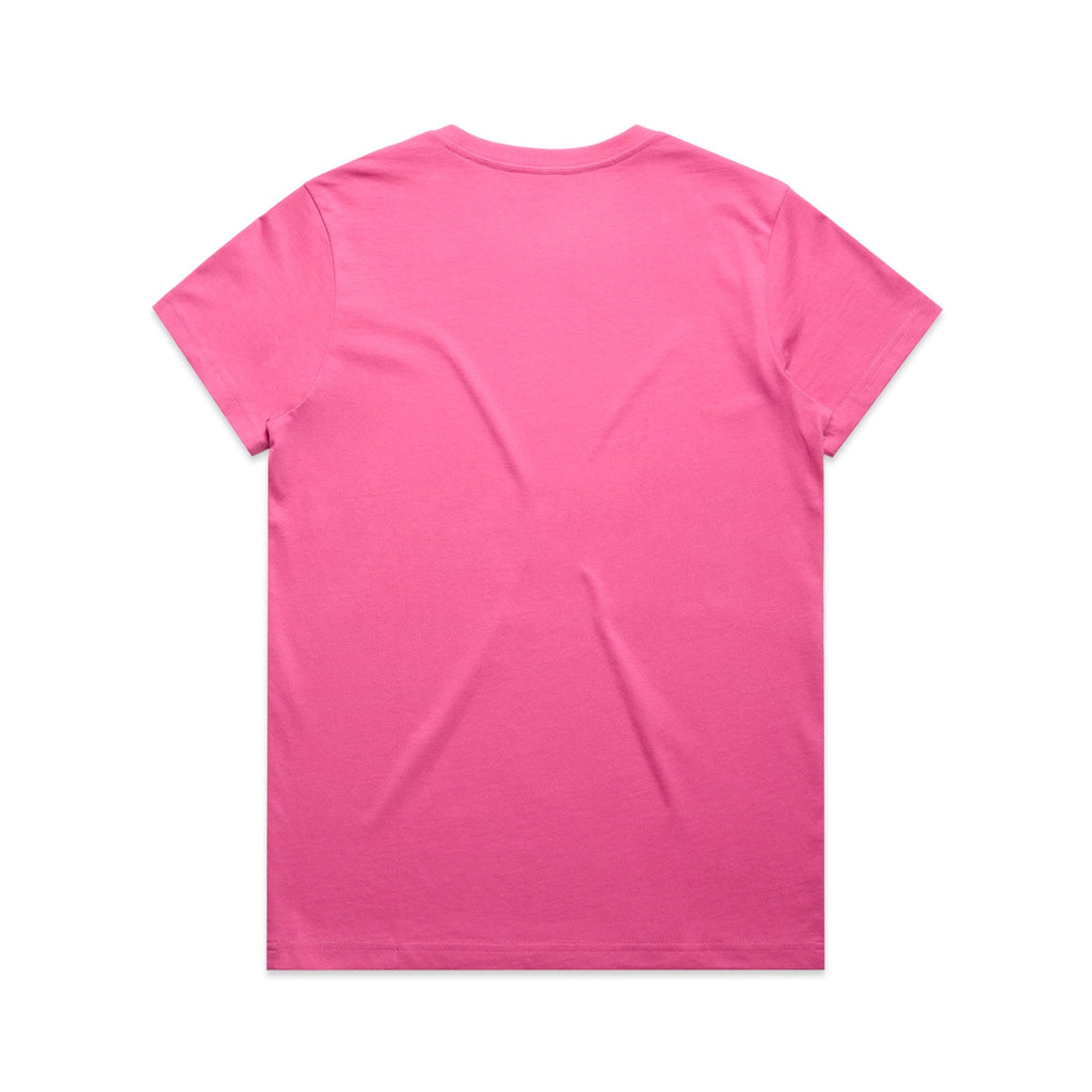 Women's Maple Tee Shirt | Arena Custom Blanks - Arena Prints - Back - Charity Pink - Pink