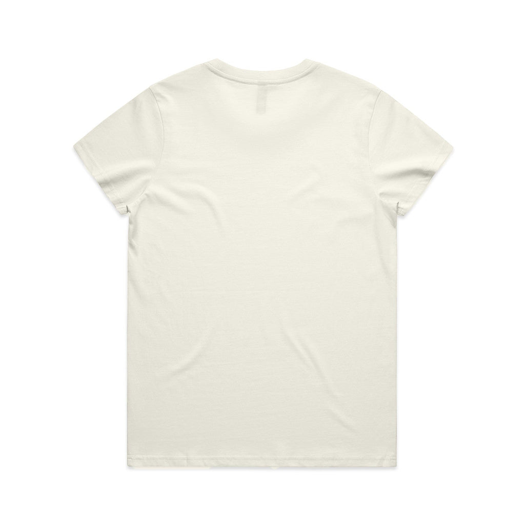 Women's Maple Tee Shirt | Arena Custom Blanks - Arena Prints - Back - Ecru - Cream