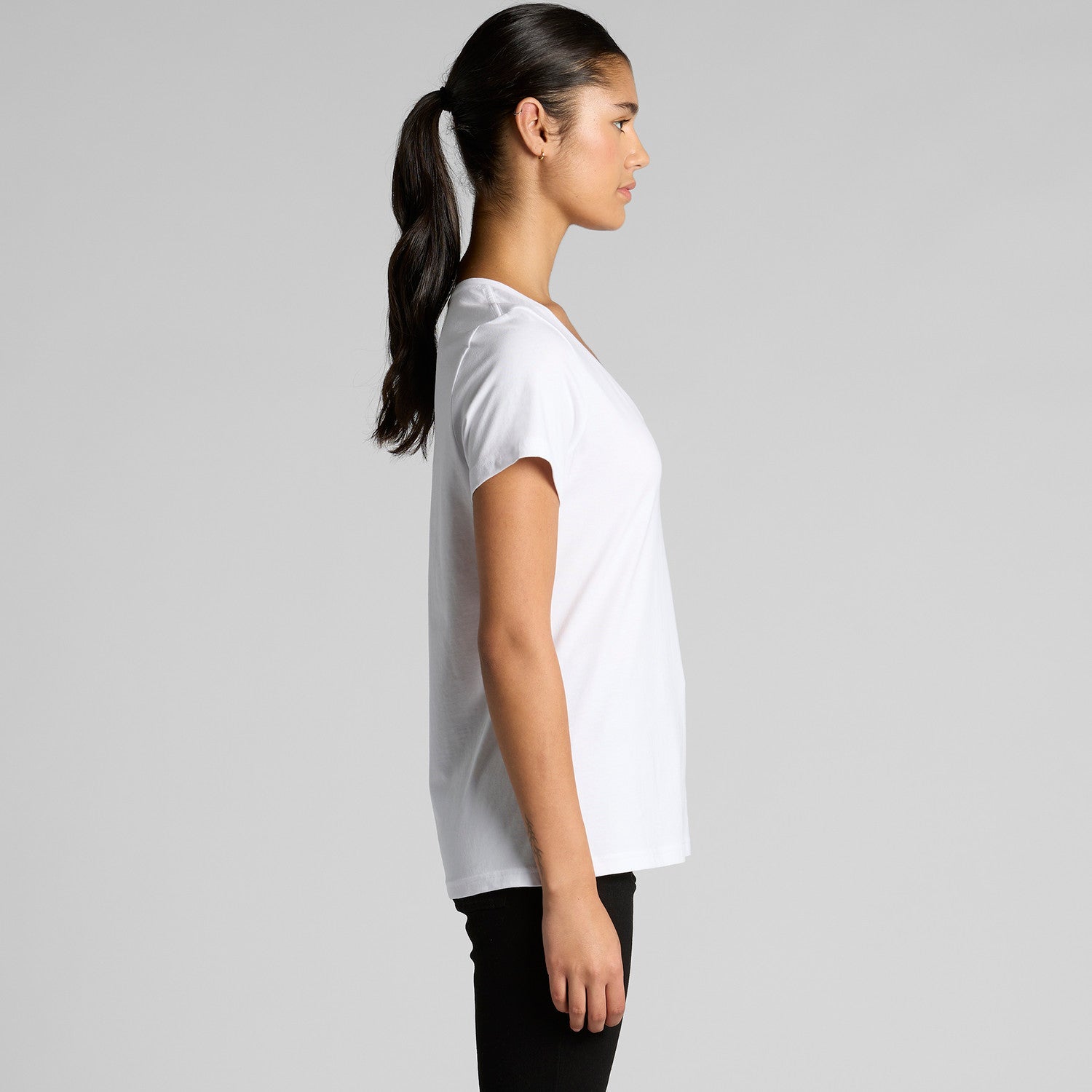 Women's Maple V Neck Tee | Arena Custom Blanks