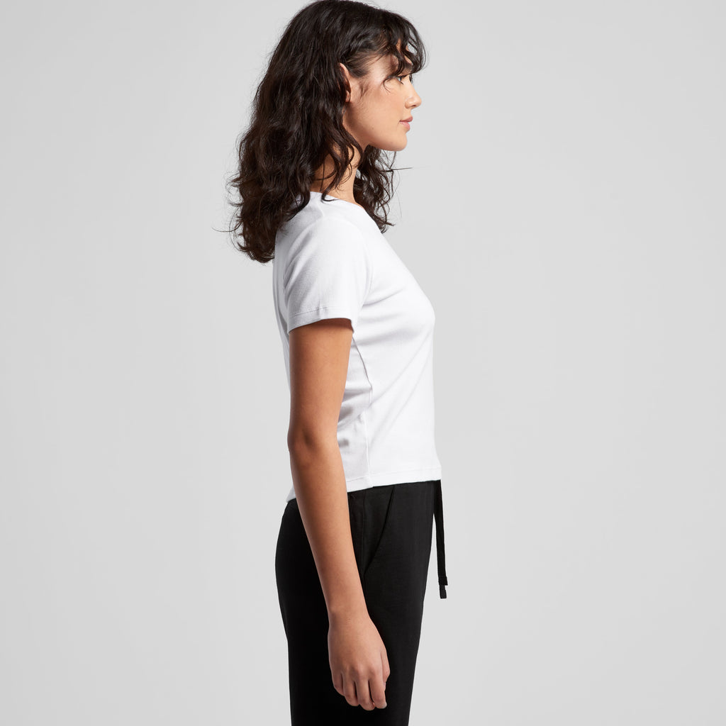 Women's Organic Rib Baby Tee | Arena Custom Blanks