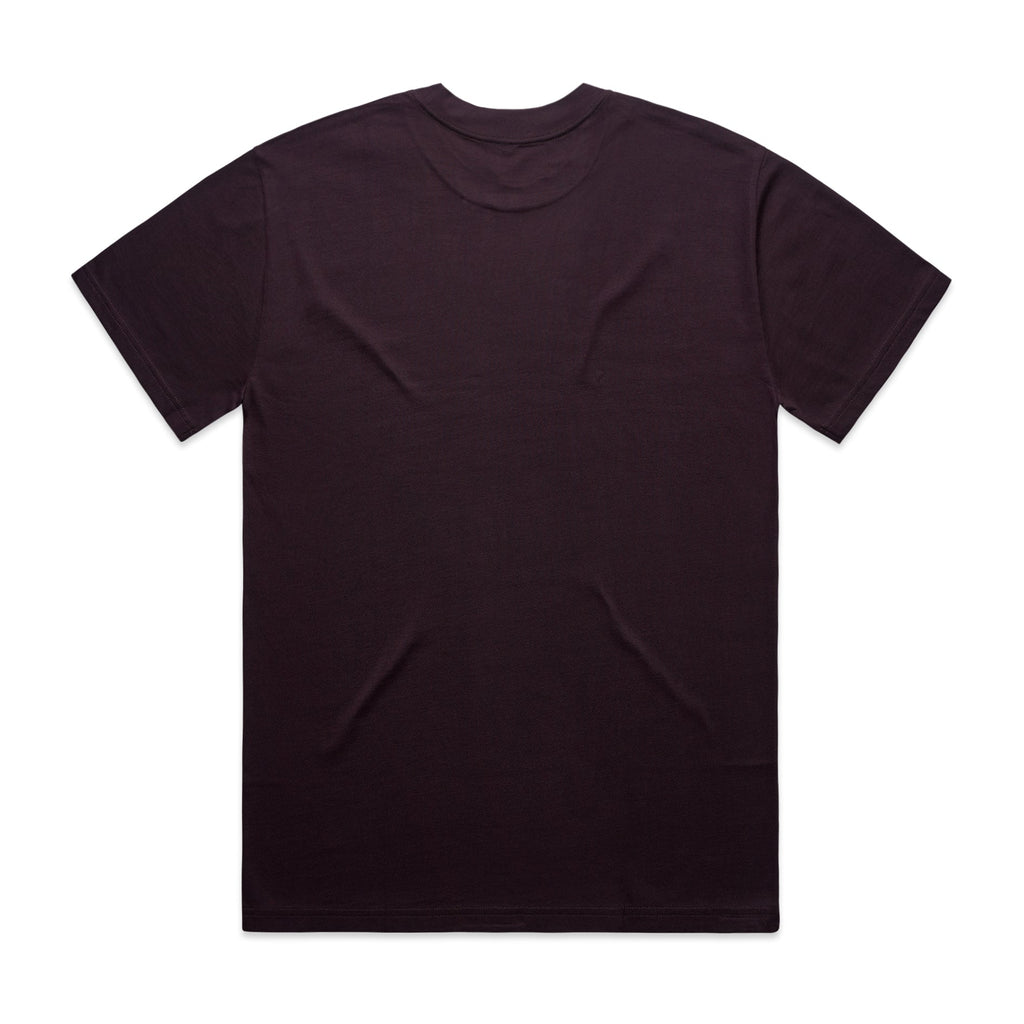 Men's Heavy Tee | Arena Custom Blanks - Arena Prints - Back - Plum - Purple