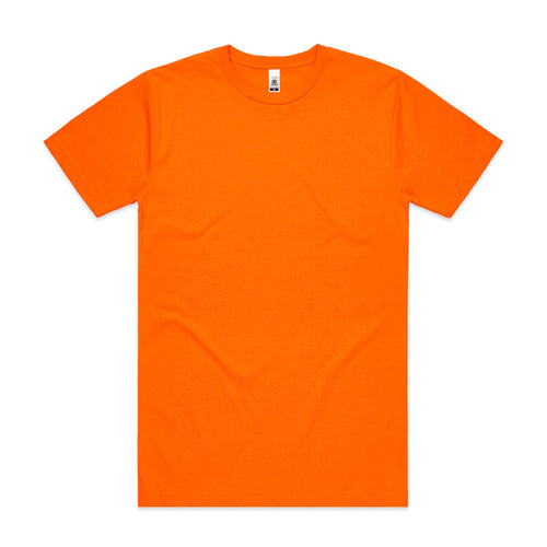 Block Safety Tee | Arena Custom Blanks - Arena Prints - Front - Safety Orange - Orange 