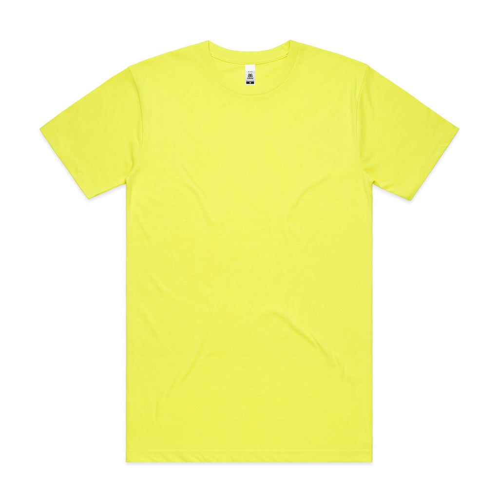 Block Safety Tee | Arena Custom Blanks - Arena Prints - Front - Safety Yellow - Yellow 