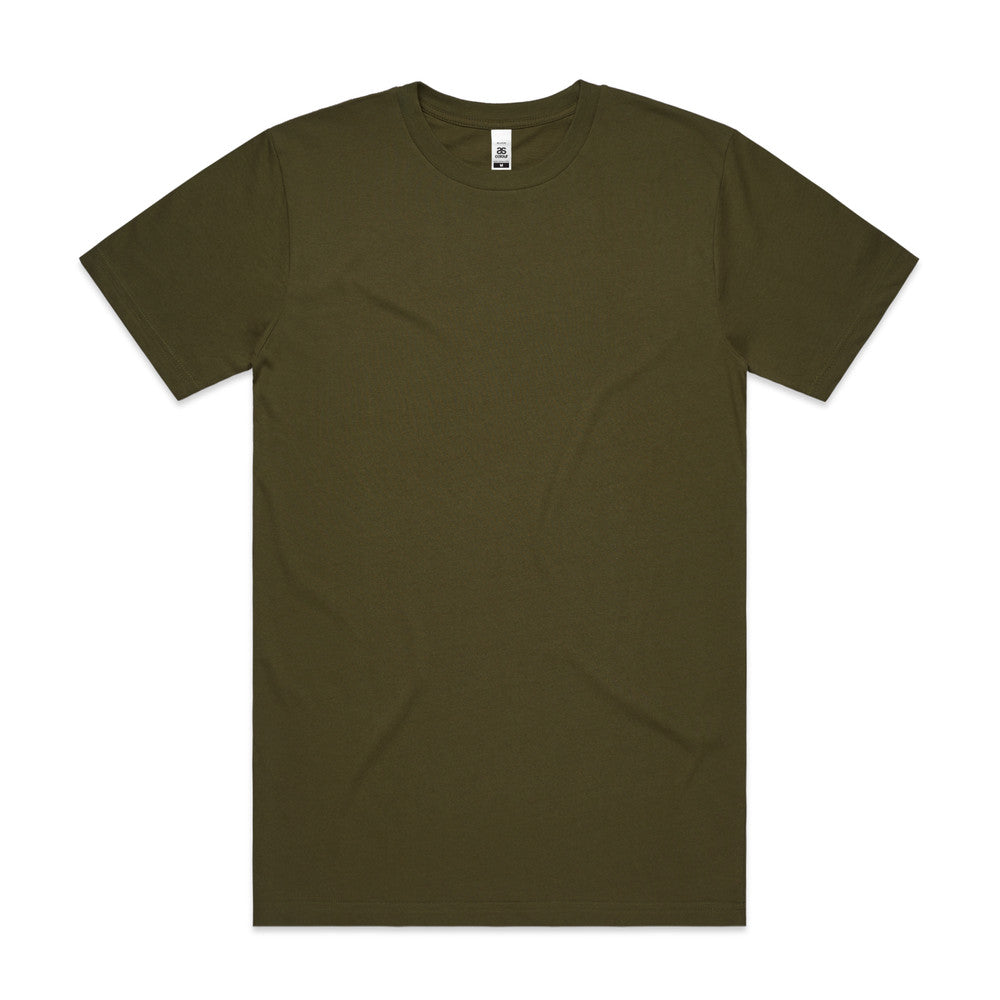 Block Tee| Arena Custom Blanks - Arena Prints - Front - Army - Green