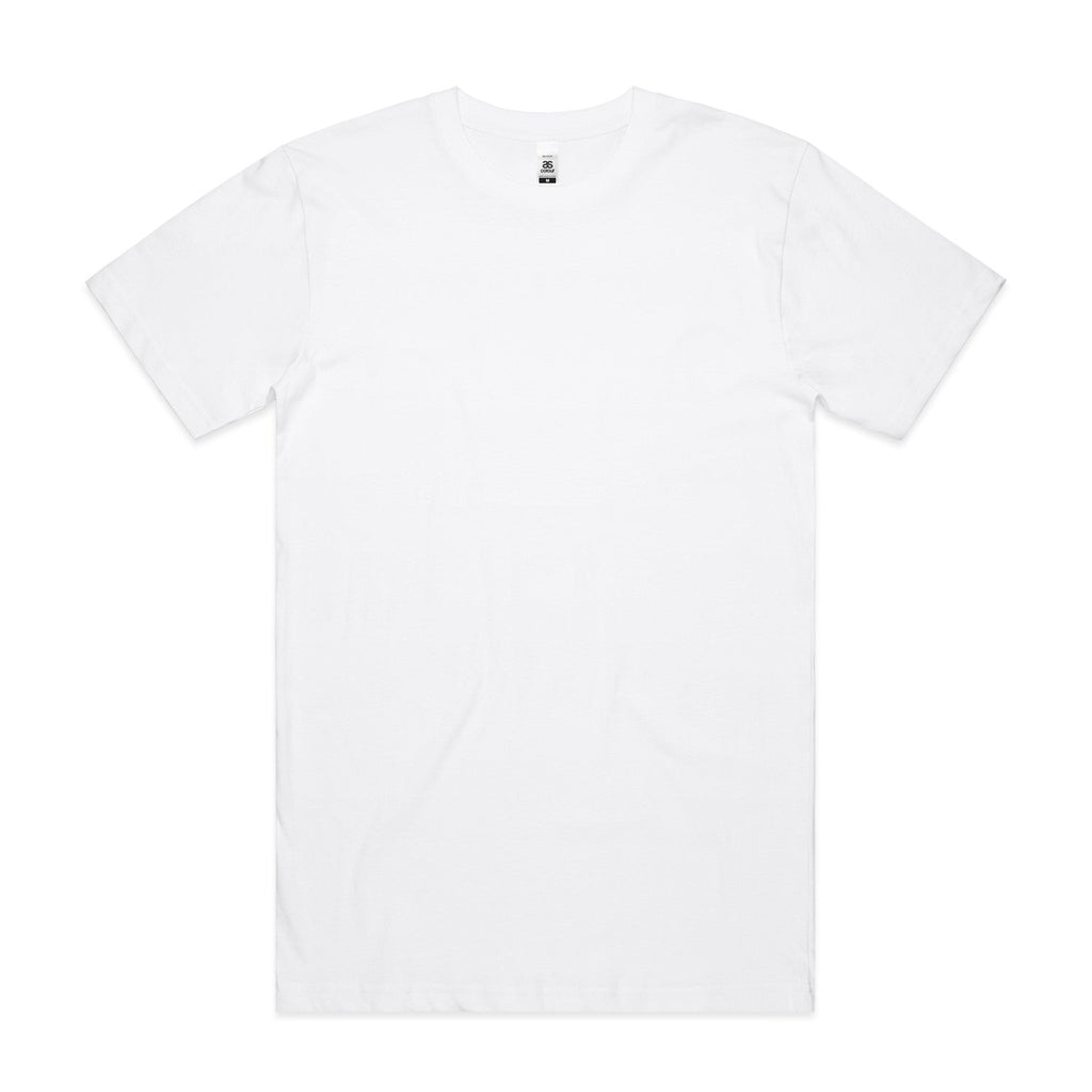 Block Tee| Arena Custom Blanks - Arena Prints - Front - White
