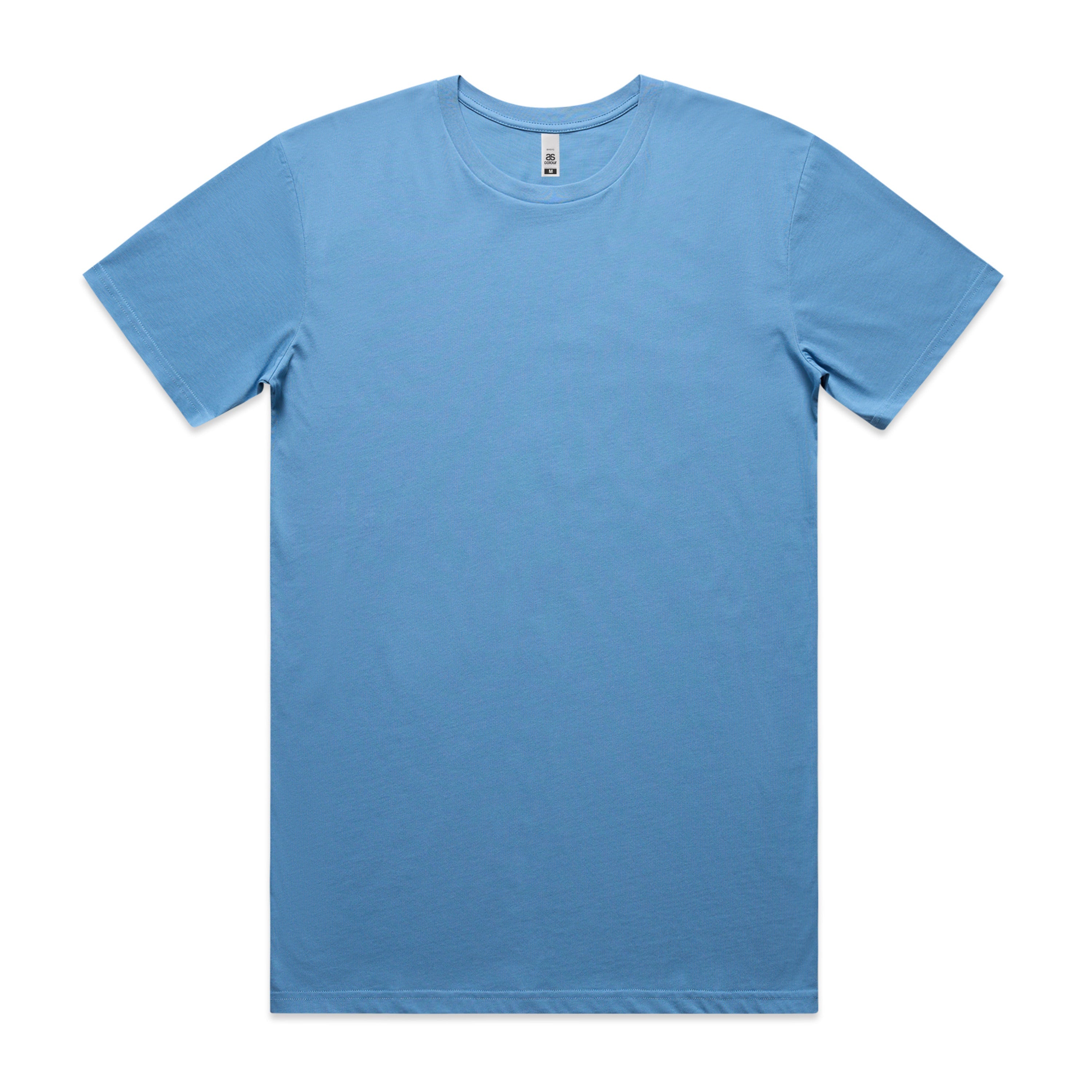 Men's Basic Tee Set B |  Arena Custom Blanks - Arena Prints - Front - Carolina Blue - Blue
