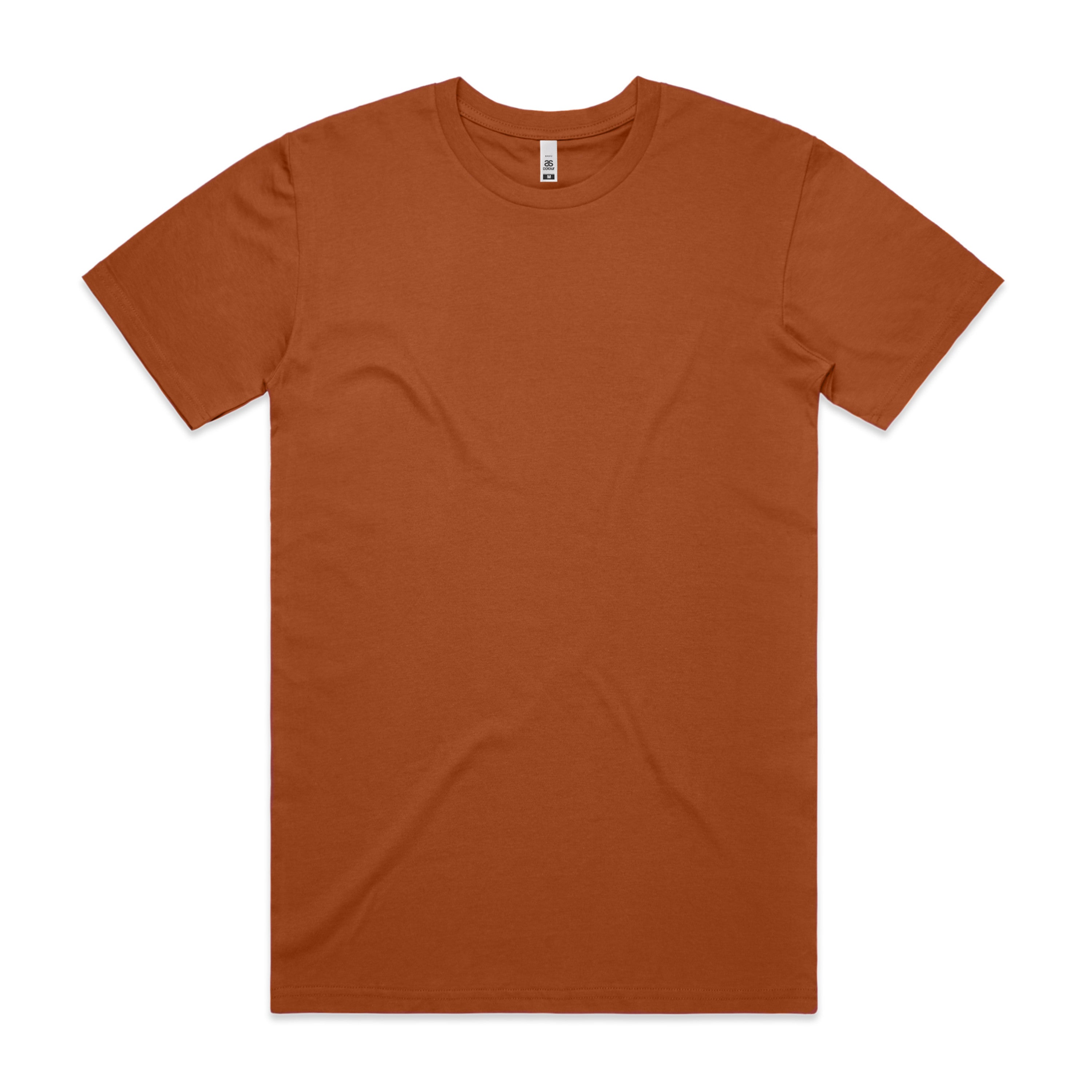 Men's Basic Tee Set B |  Arena Custom Blanks - Arena Prints - Front - Copper - Orange