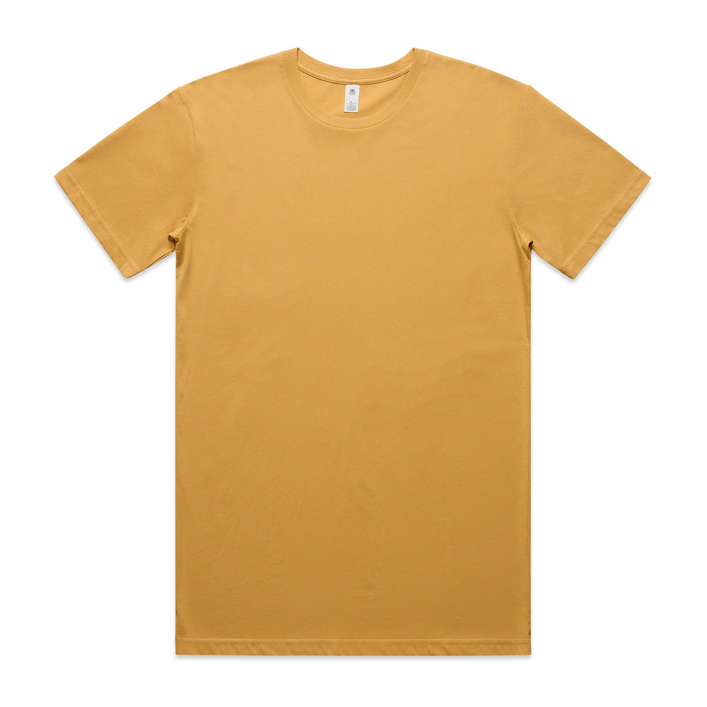 Men's Basic Tee Set B |  Arena Custom Blanks - Arena Prints - Front - Mustard - Yellow