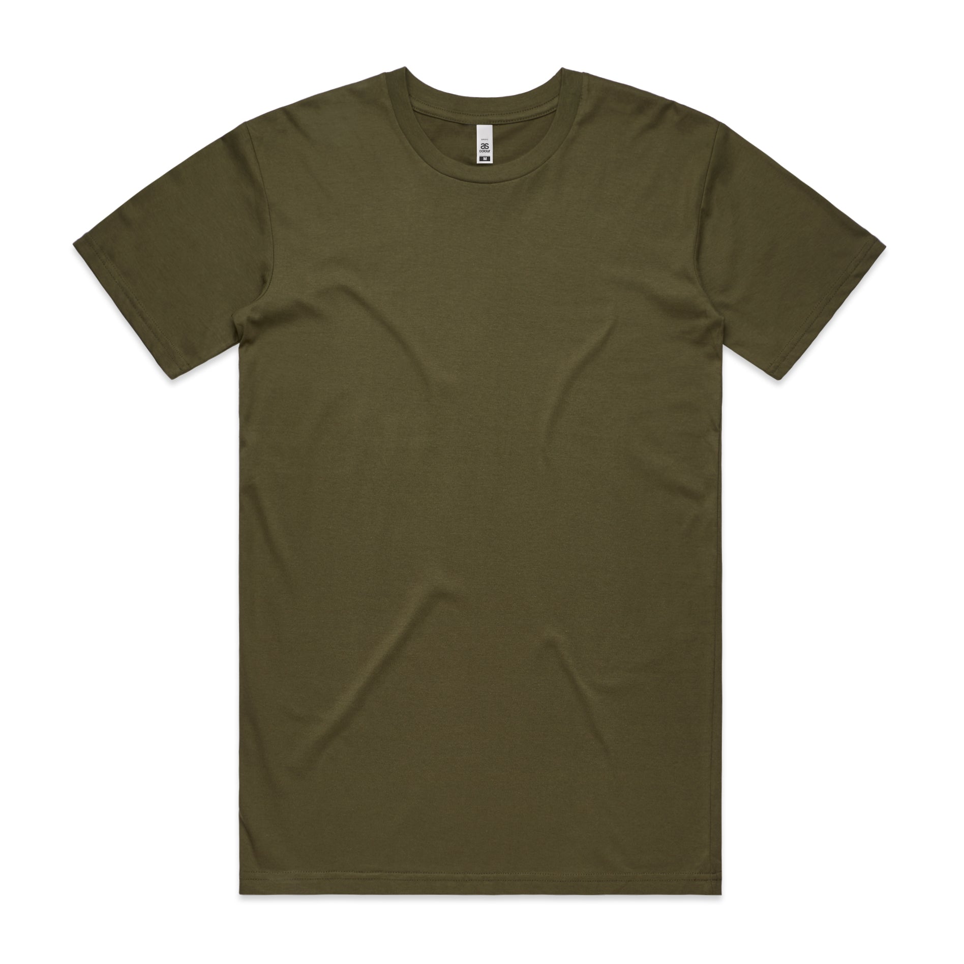 Men's Basic Tee Shirt Set A | Arena Custom Blanks - Arena Prints - Front - Army - Green 