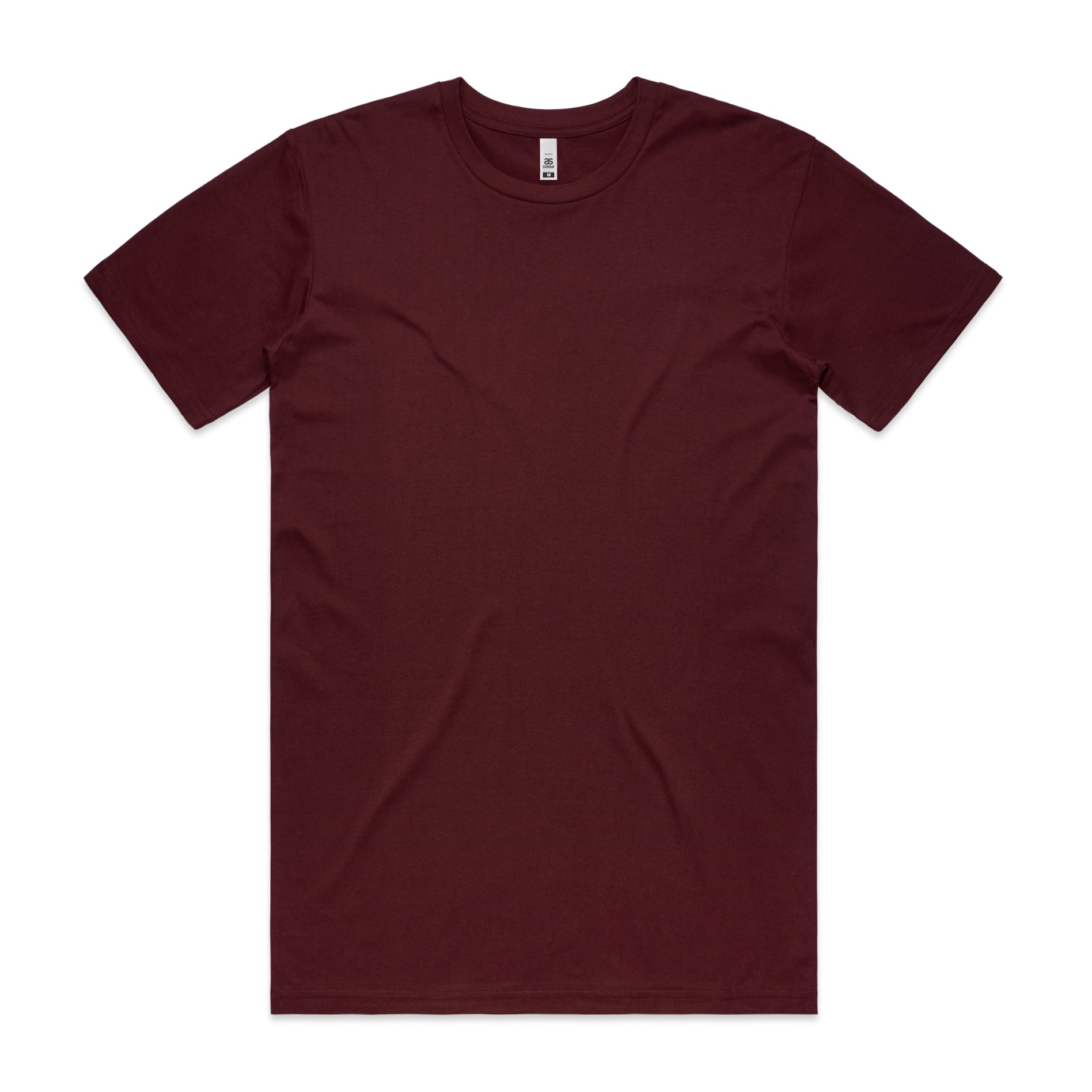 Men's Basic Tee Shirt Set A | Arena Custom Blanks - Arena Prints - Front - Burgundy - Red