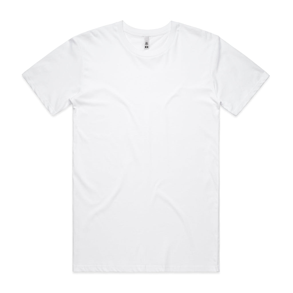 Men's Basic Tee Shirt Set A | Arena Custom Blanks - Arena Prints - Front - White