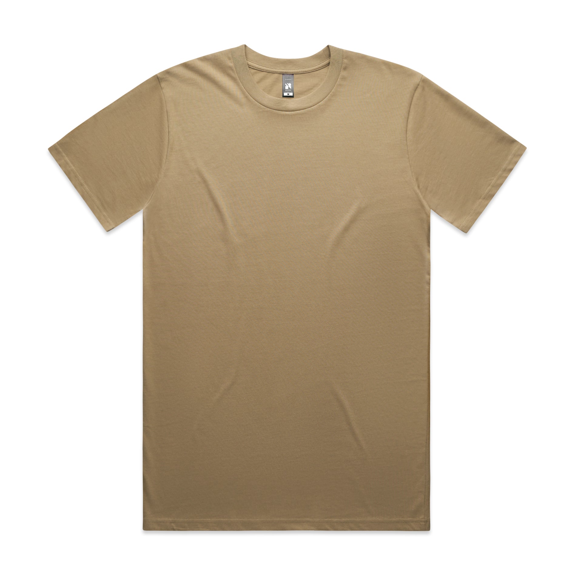 Men's Classic Tee Shirt Set A | Arena Custom Blanks - Arena Prints - Front - Sand - Brown