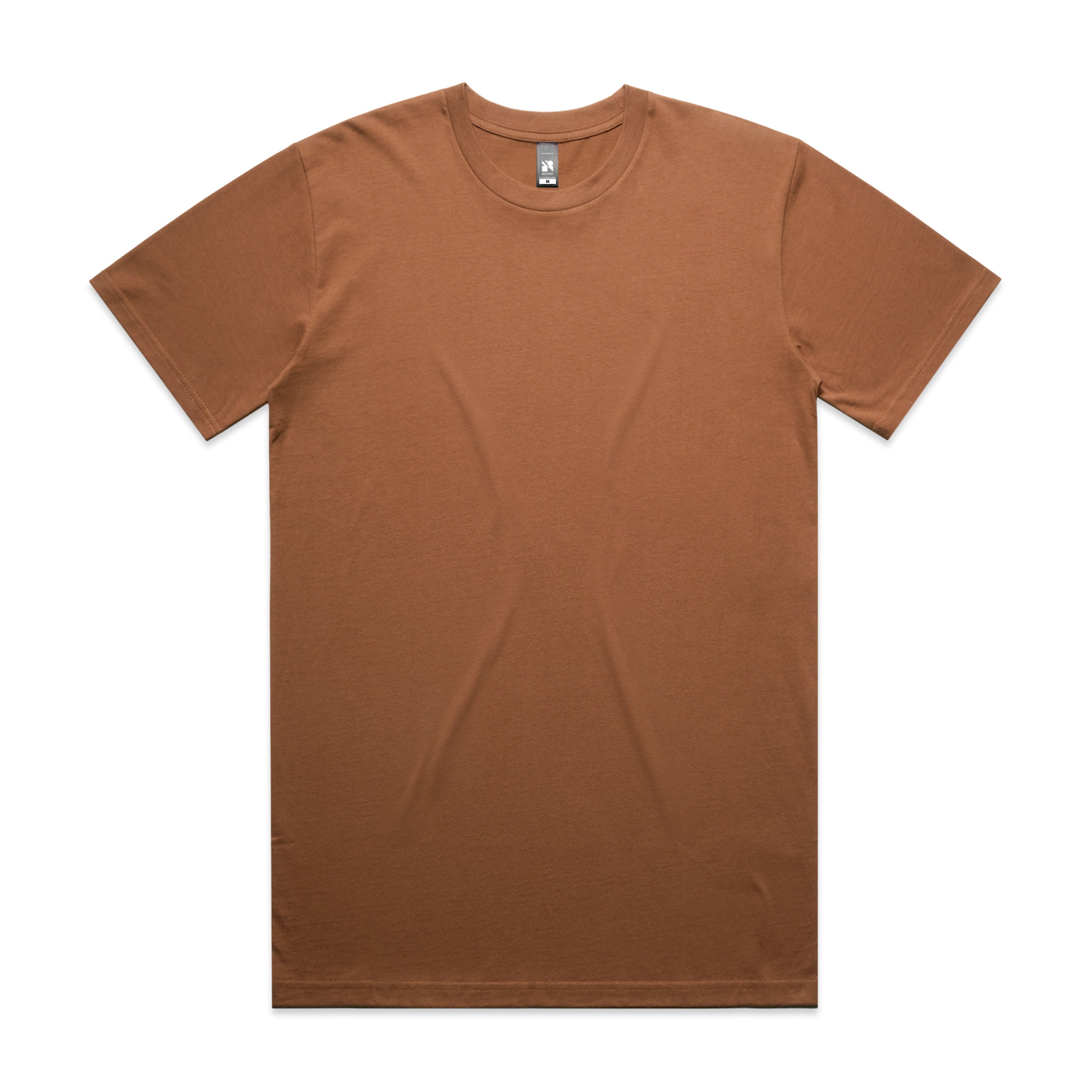 Men's Classic Tee Shirt Set C | Arena Custom Blanks - Arena Prints - Front - Cocoa - Brown