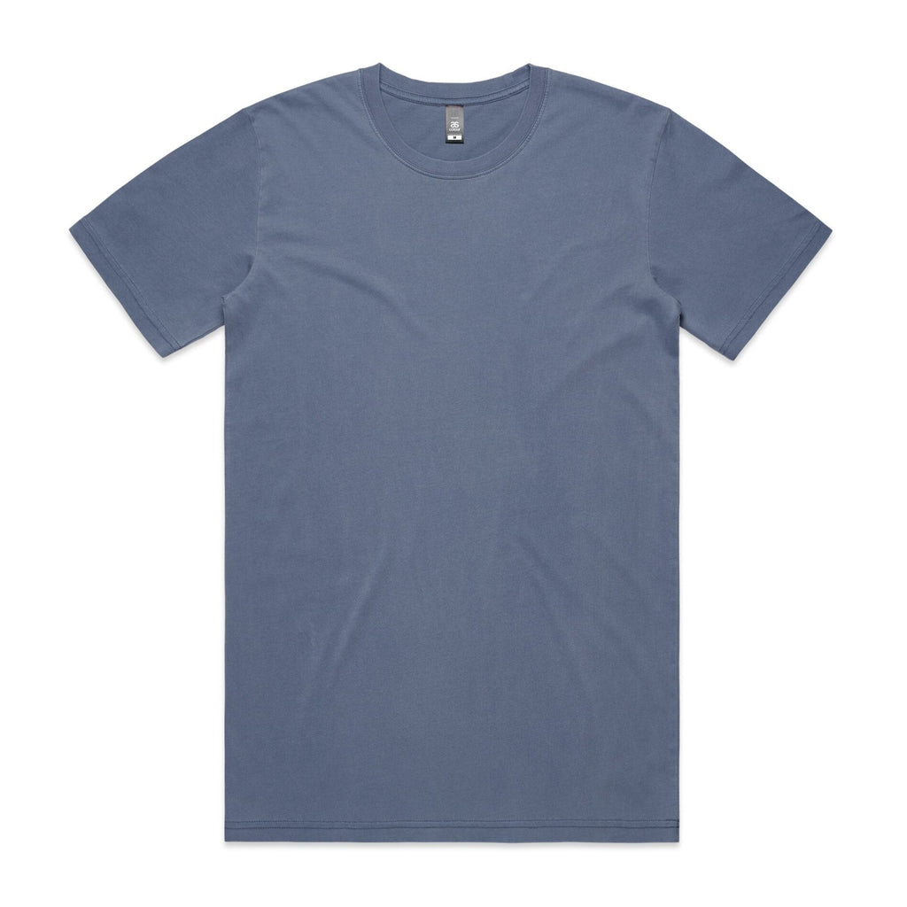 Men's Faded Tee Shirt |Arena Custom Blanks - Arena Prints - Front - Faded Blue - Blue