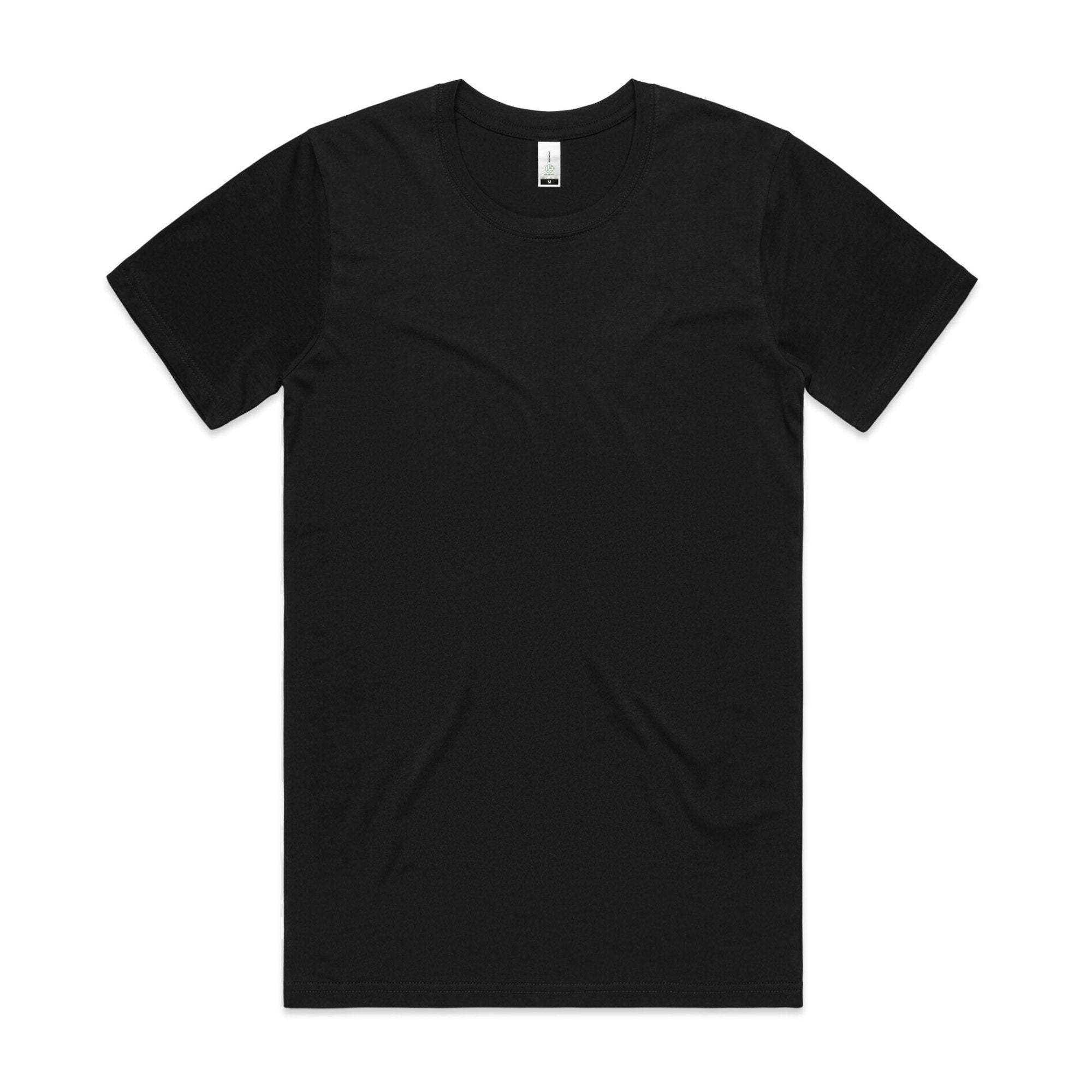 Men's Organic Tee | Arena Custom Blanks - Arena Prints - Front - Black