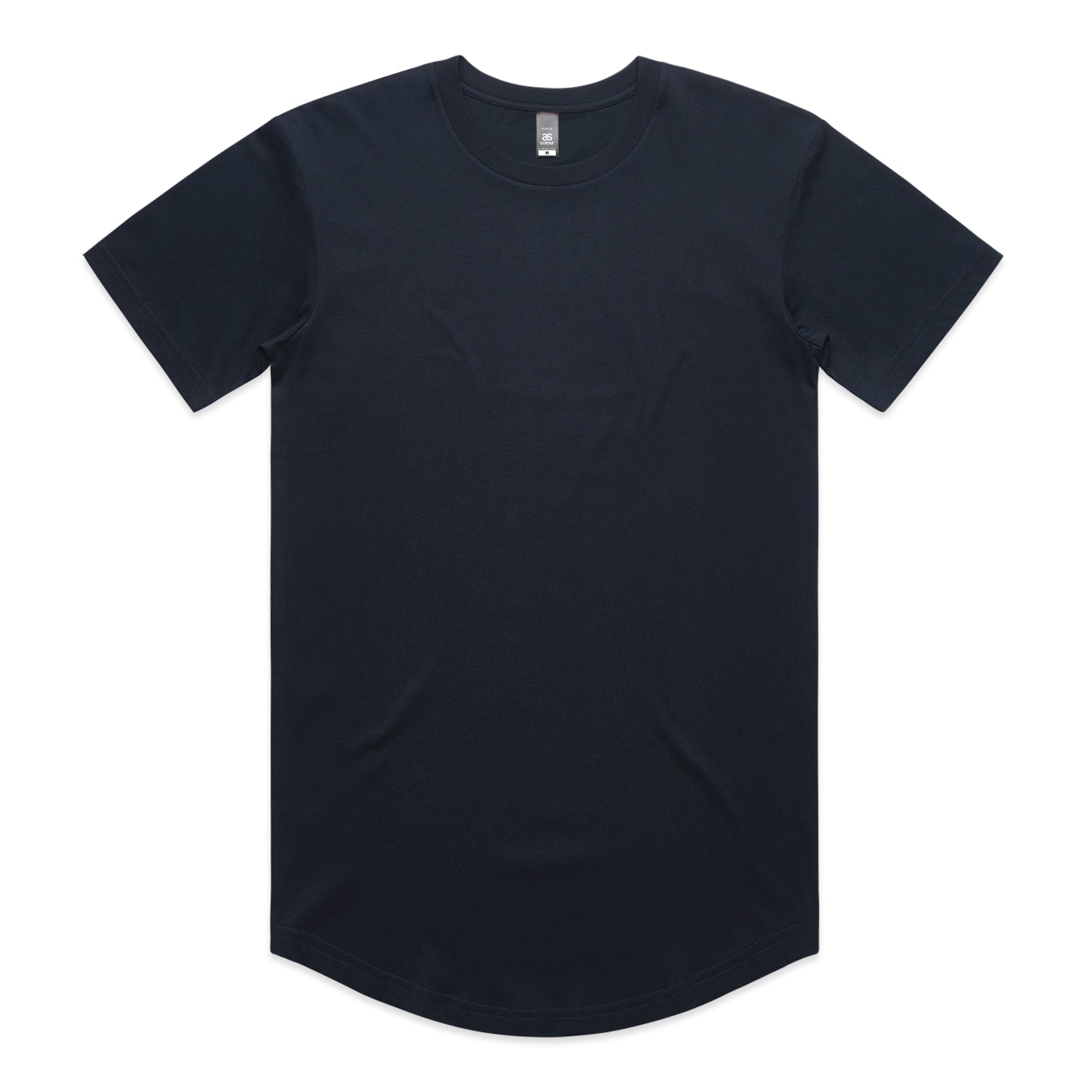 Men's Staple Curve Tee | Arena Custom Blanks - Arena Prints - Front - Navy - Blue