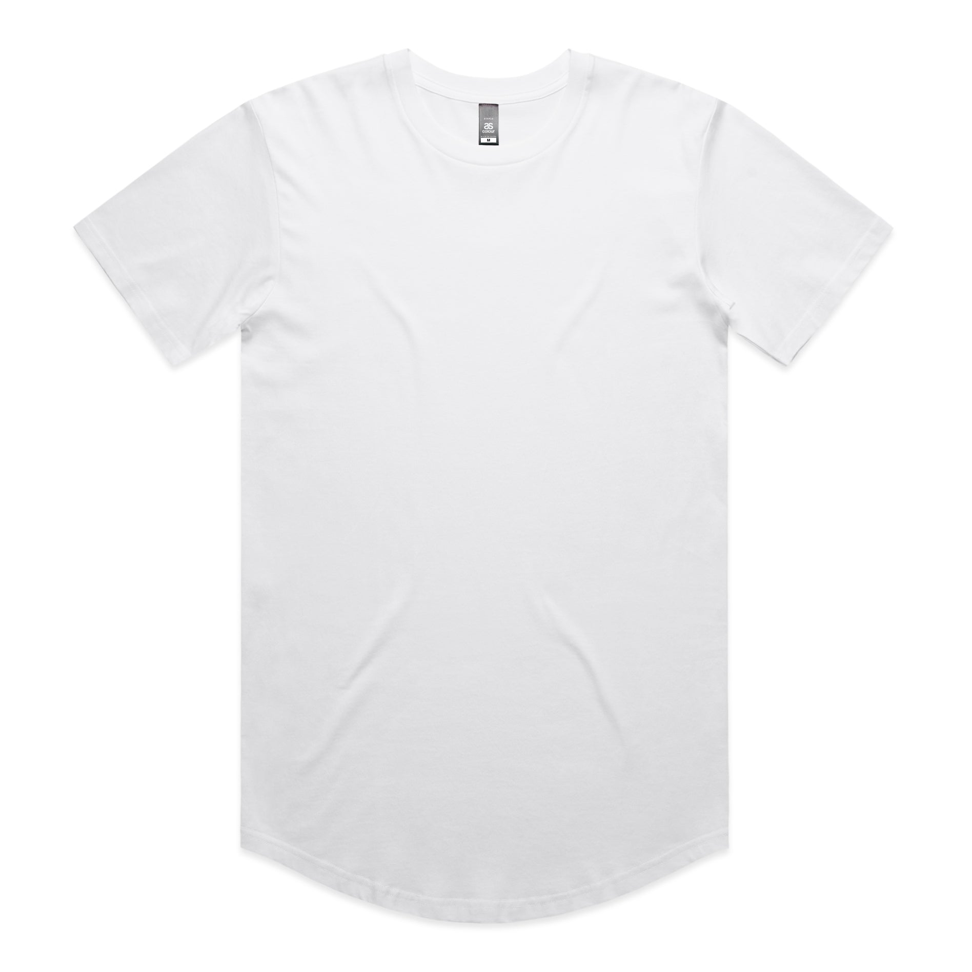 Men's Staple Curve Tee | Arena Custom Blanks - Arena Prints - Front - White