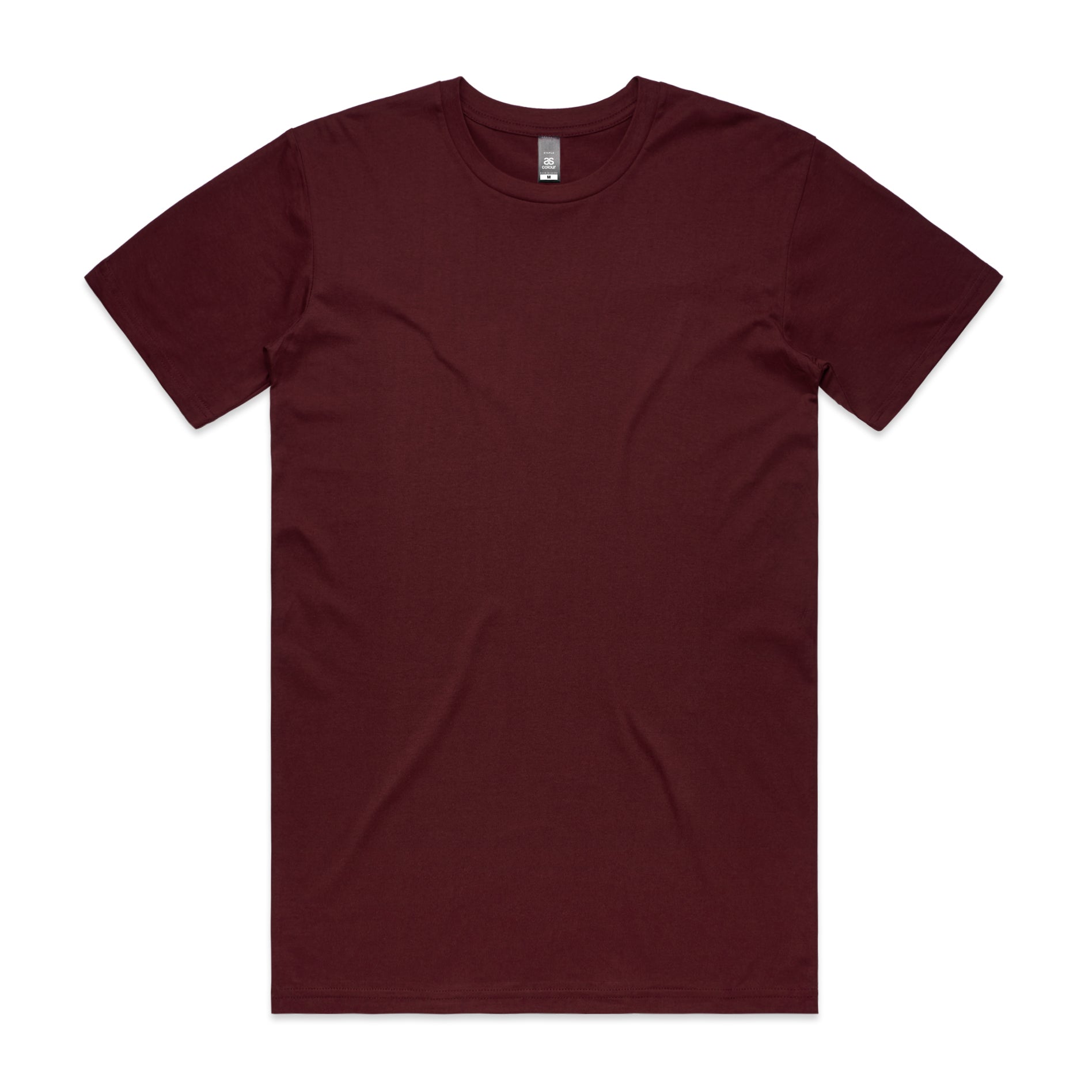 Men's Staple Tee | Arena Custom Blanks - Arena Prints - Front - Burgundy - Red