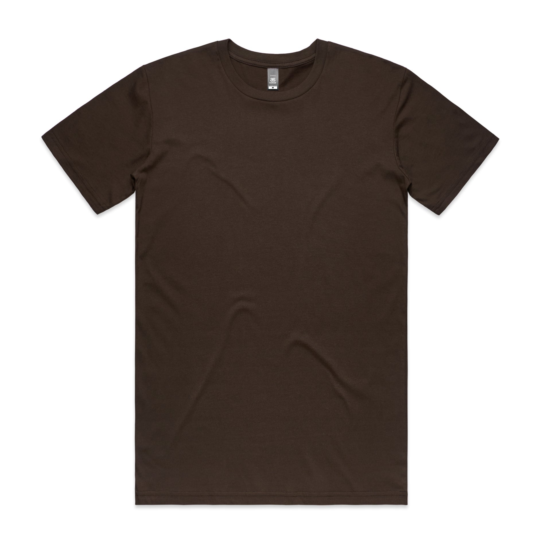 Men's Staple Tee | Arena Custom Blanks - Arena Prints - Front - Dark Chocolate - Brown 
