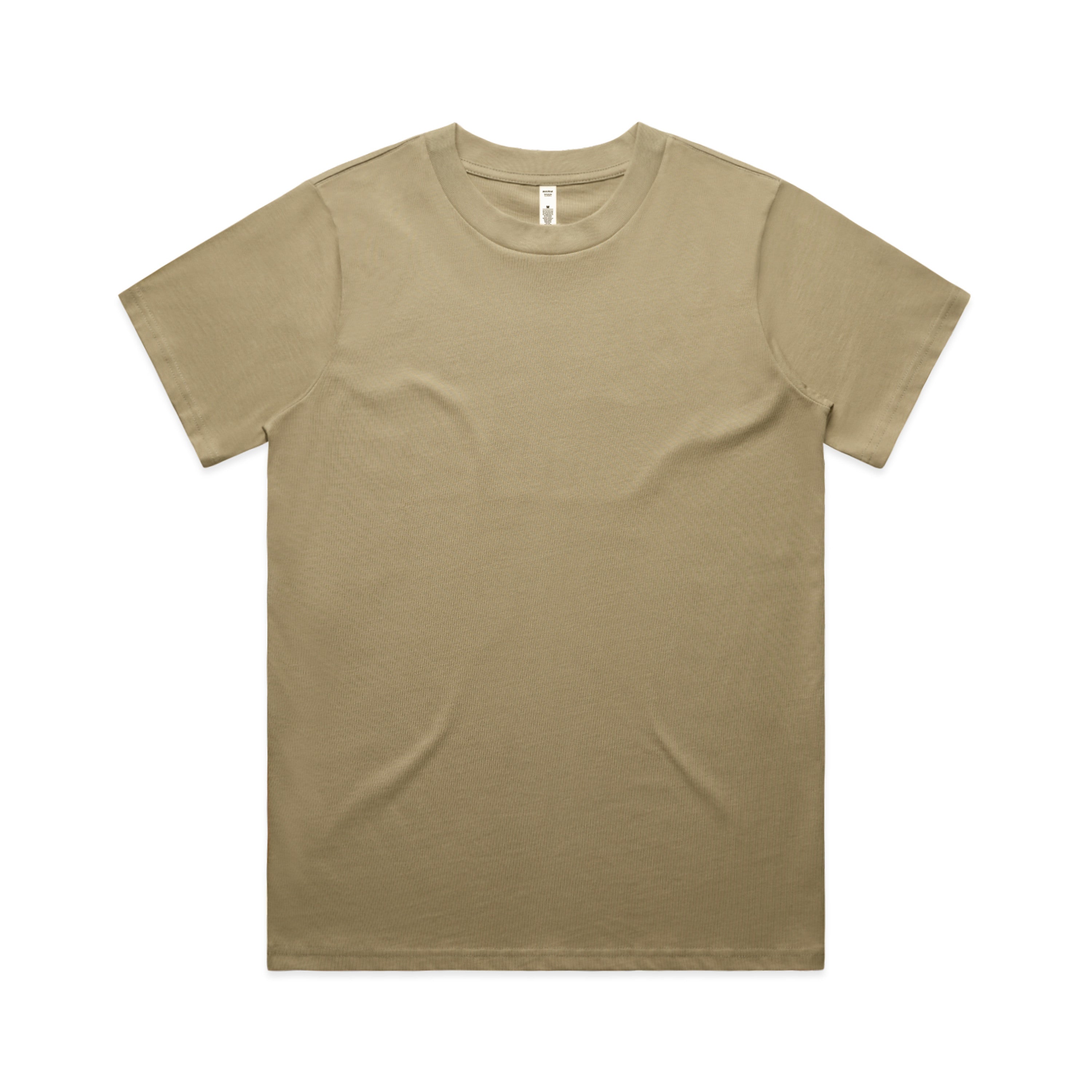 Women’s Classic Tee | Custom Blanks - Arena Prints - Front  - Sand - Brown 