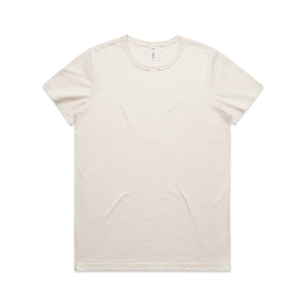 Women's Maple Active Blended Tee | Arena Custom Blank - Arena Prints - Front - Ecru - Cream 