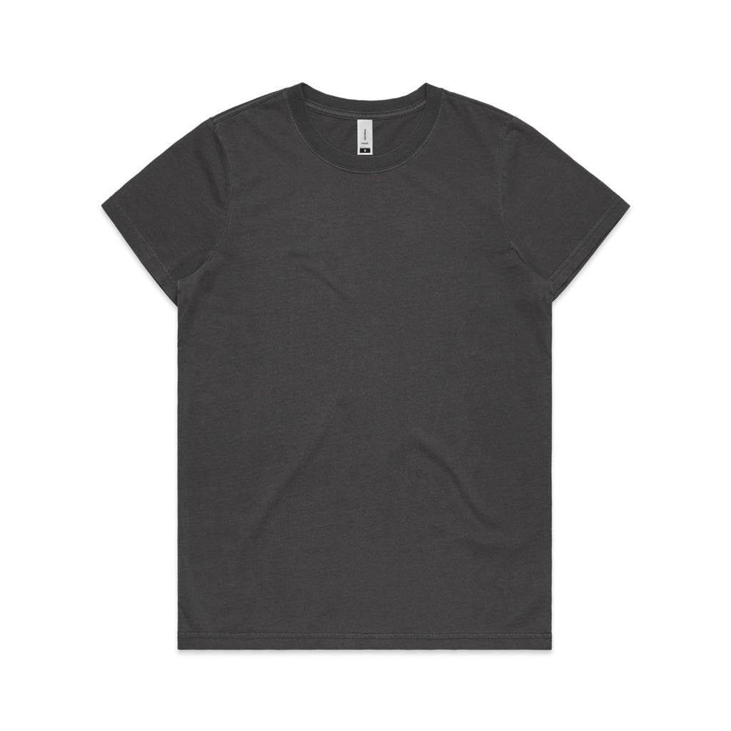 Women's Maple Faded Tee | Arena Custom Blanks - Arena Prints - Front - Faded Back - Black