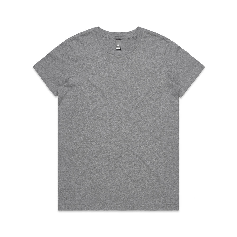 Women's Maple Tee Shirt | Arena Custom Blanks - Arena Prints - Front  - Athletic Heather - Grey