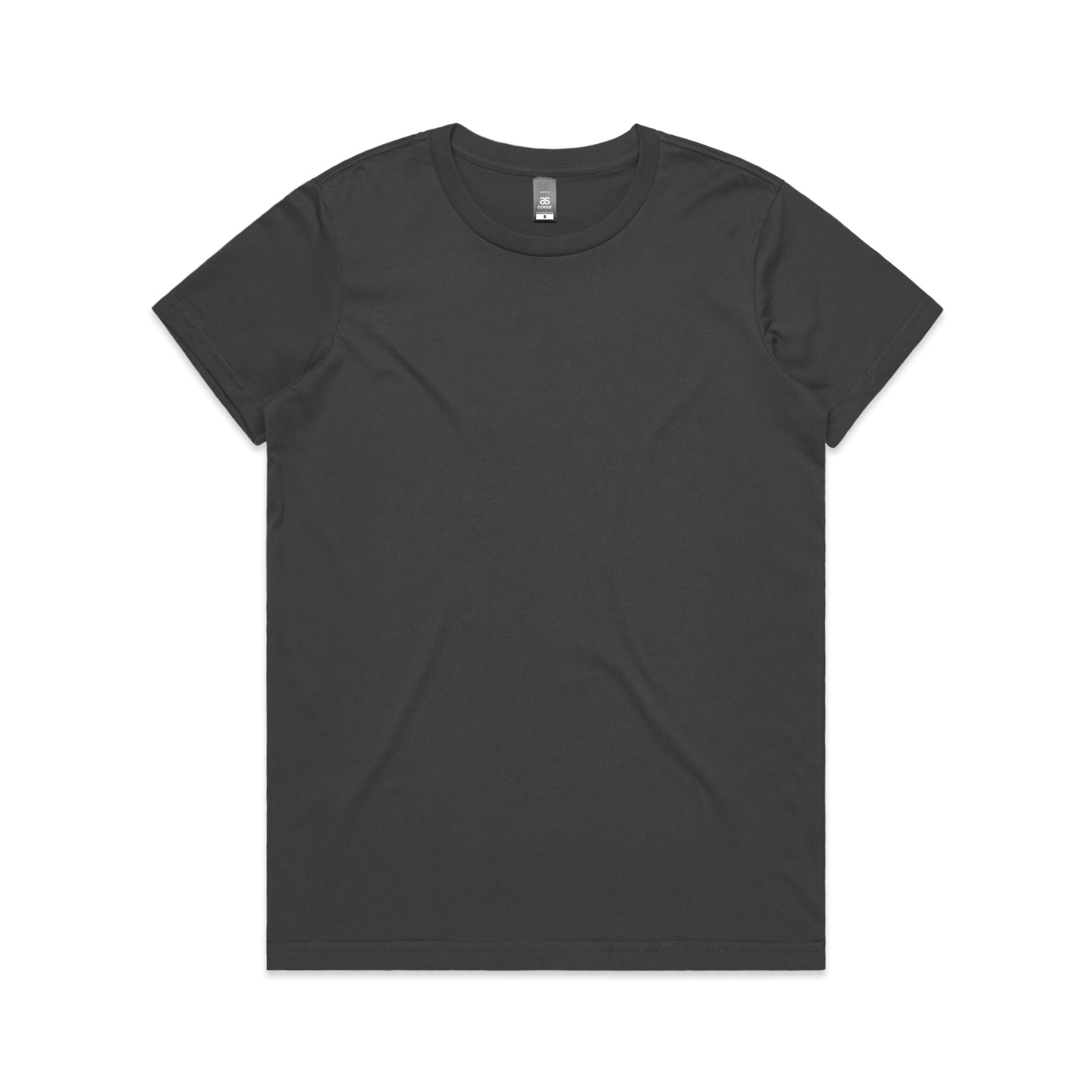 Women's Maple Tee Shirt | Arena Custom Blanks - Arena Prints - Front - Charcoal - Black