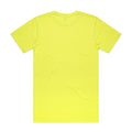 Block Safety Tee | Arena Custom Blanks - Arena Prints - Back - Safety Yellow - Yellow 