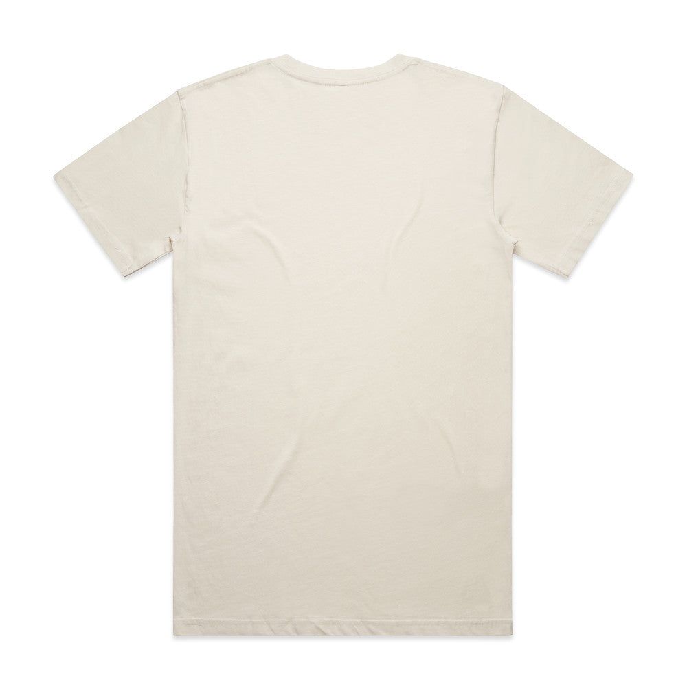 Block Tee| Arena Custom Blanks - Arena Prints - Back - Ecru - Cream