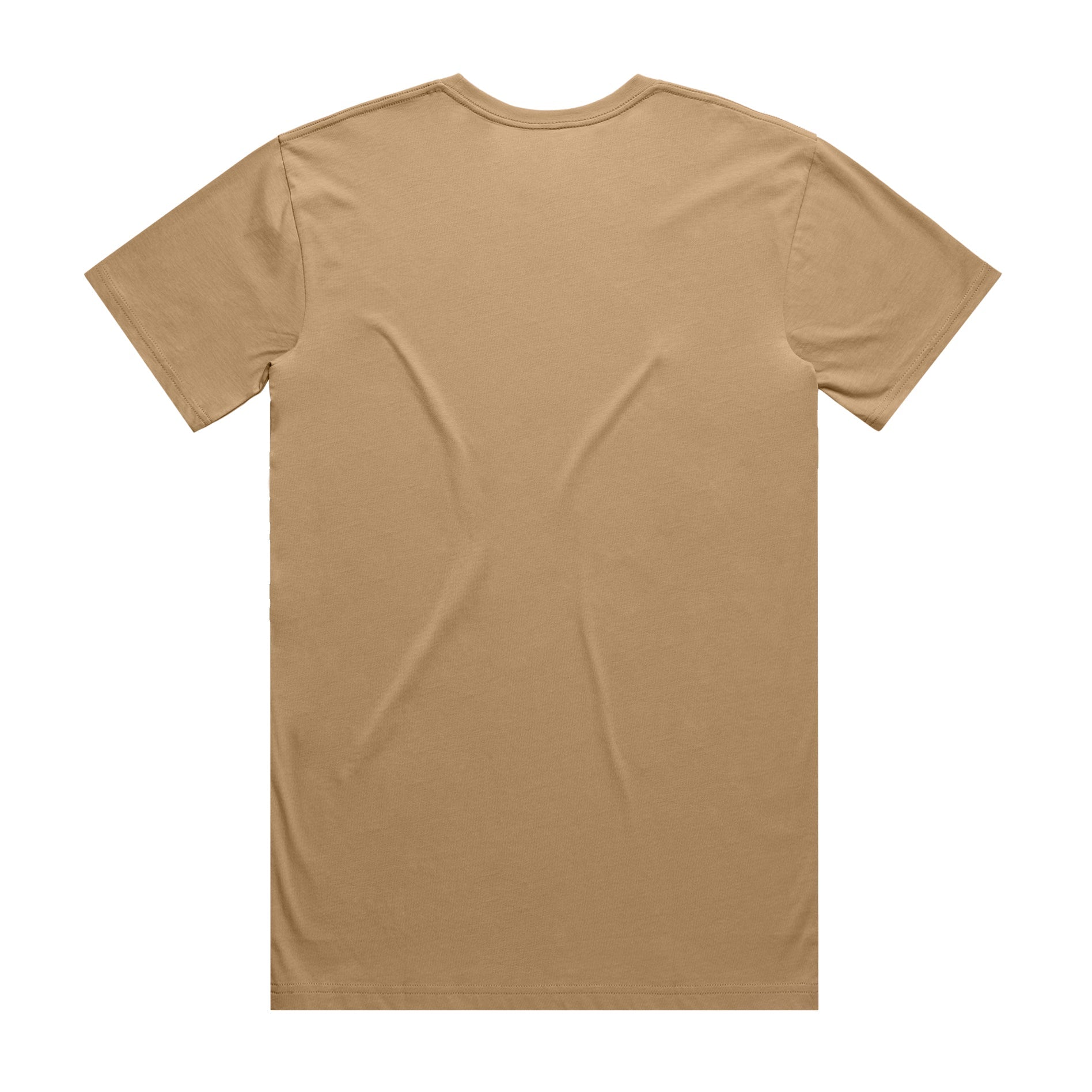 Men's Basic Tee Set B |  Arena Custom Blanks - Arena Prints - Back - Khaki - Tan