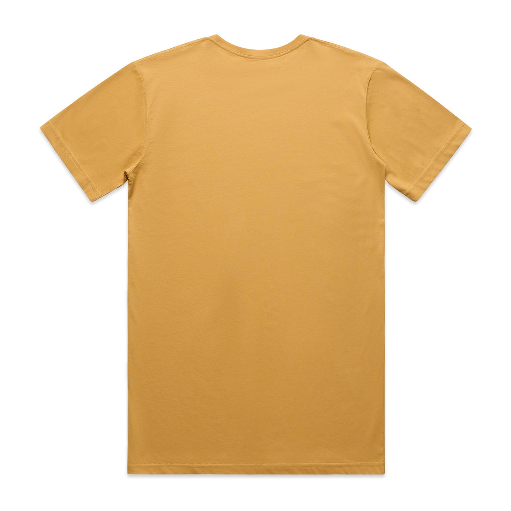 Men's Basic Tee Set B |  Arena Custom Blanks - Arena Prints - Back - Mustard - Yellow