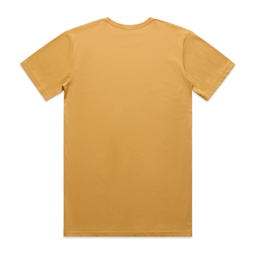 Men's Basic Tee Set B |  Arena Custom Blanks - Arena Prints - Back - Mustard - Yellow