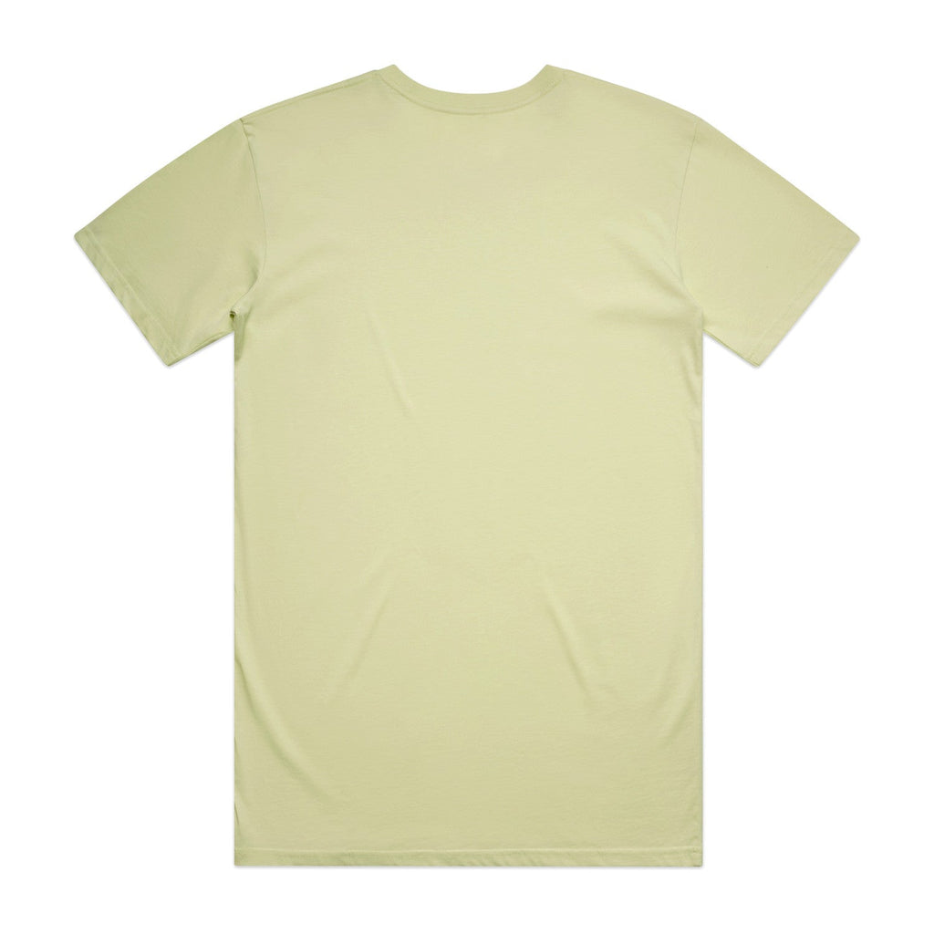 Men's Basic Tee Set C |  Arena Custom Blanks - Arena Prints - Back - Lime - Yellow