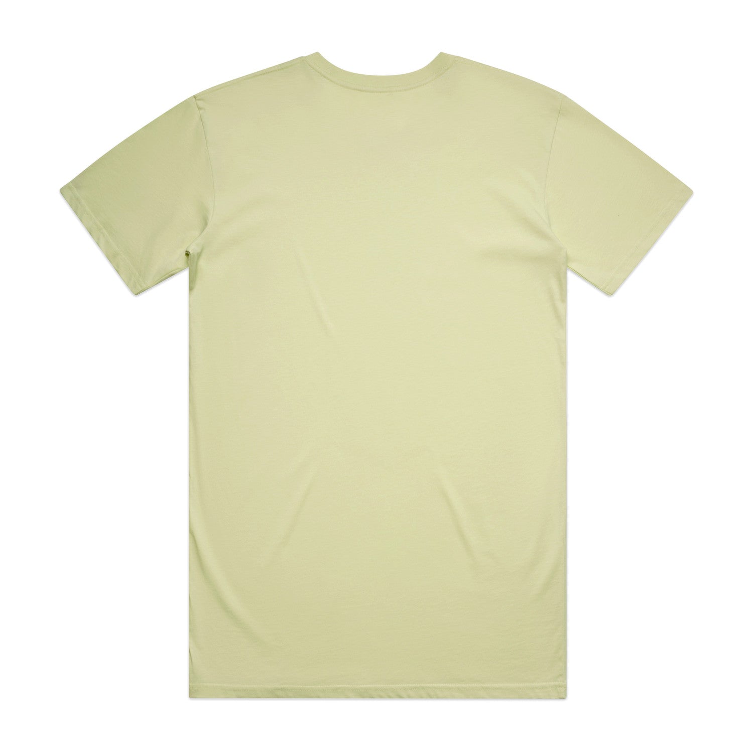 Men's Basic Tee Set C |  Arena Custom Blanks - Arena Prints - Back - Lime - Yellow