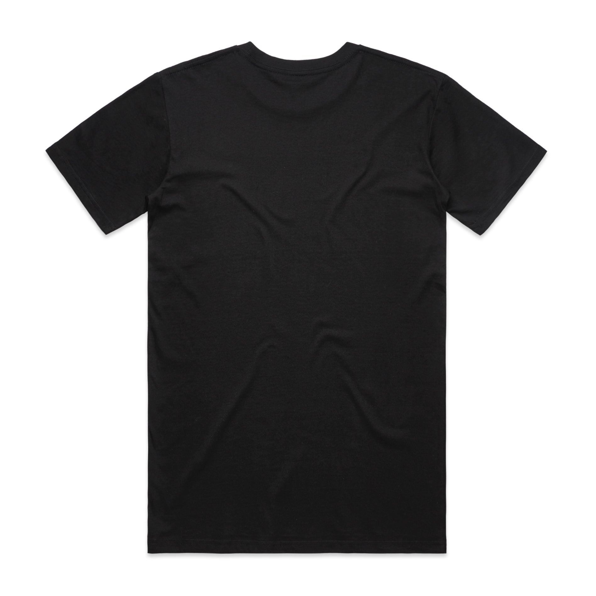 Men's Basic Tee Shirt Set A | Arena Custom Blanks - Arena Prints - Back - Black