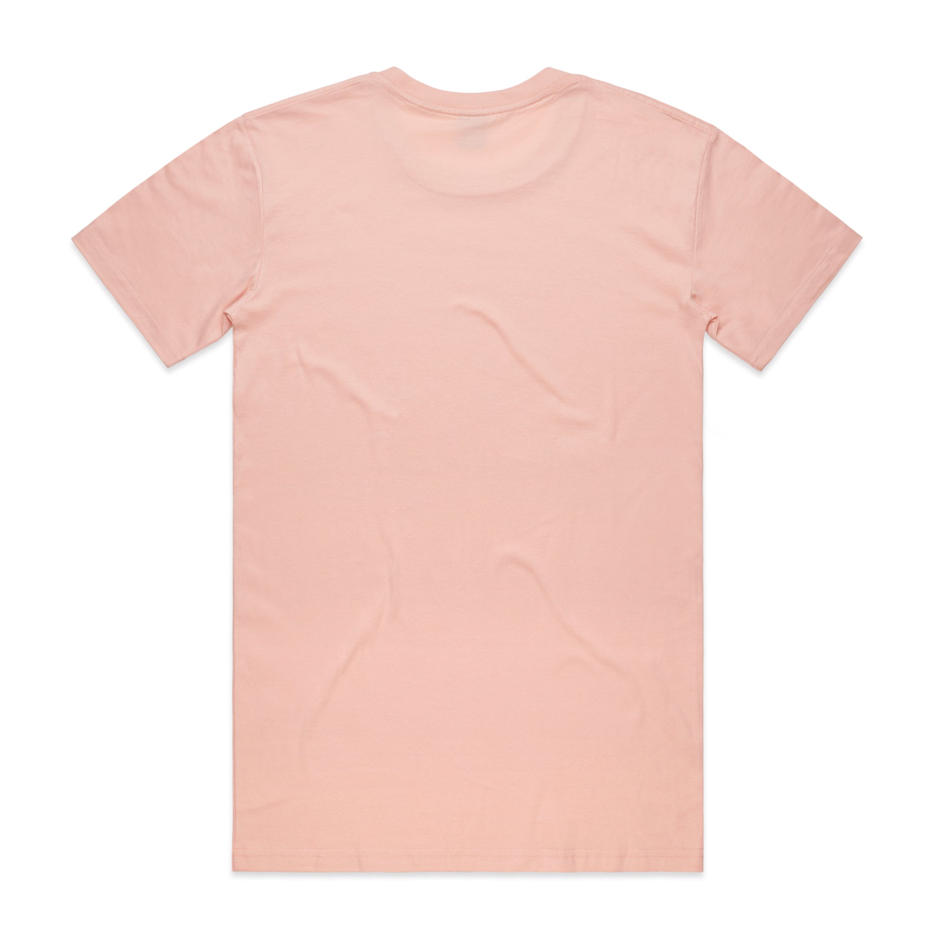 Men's Basic Tee Shirt Set A | Arena Custom Blanks - Arena Prints - Back - Pale Pink - Pink