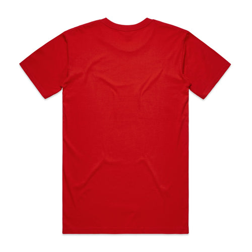 Men's Basic Tee Shirt Set A | Arena Custom Blanks - Arena Prints - Back - Red