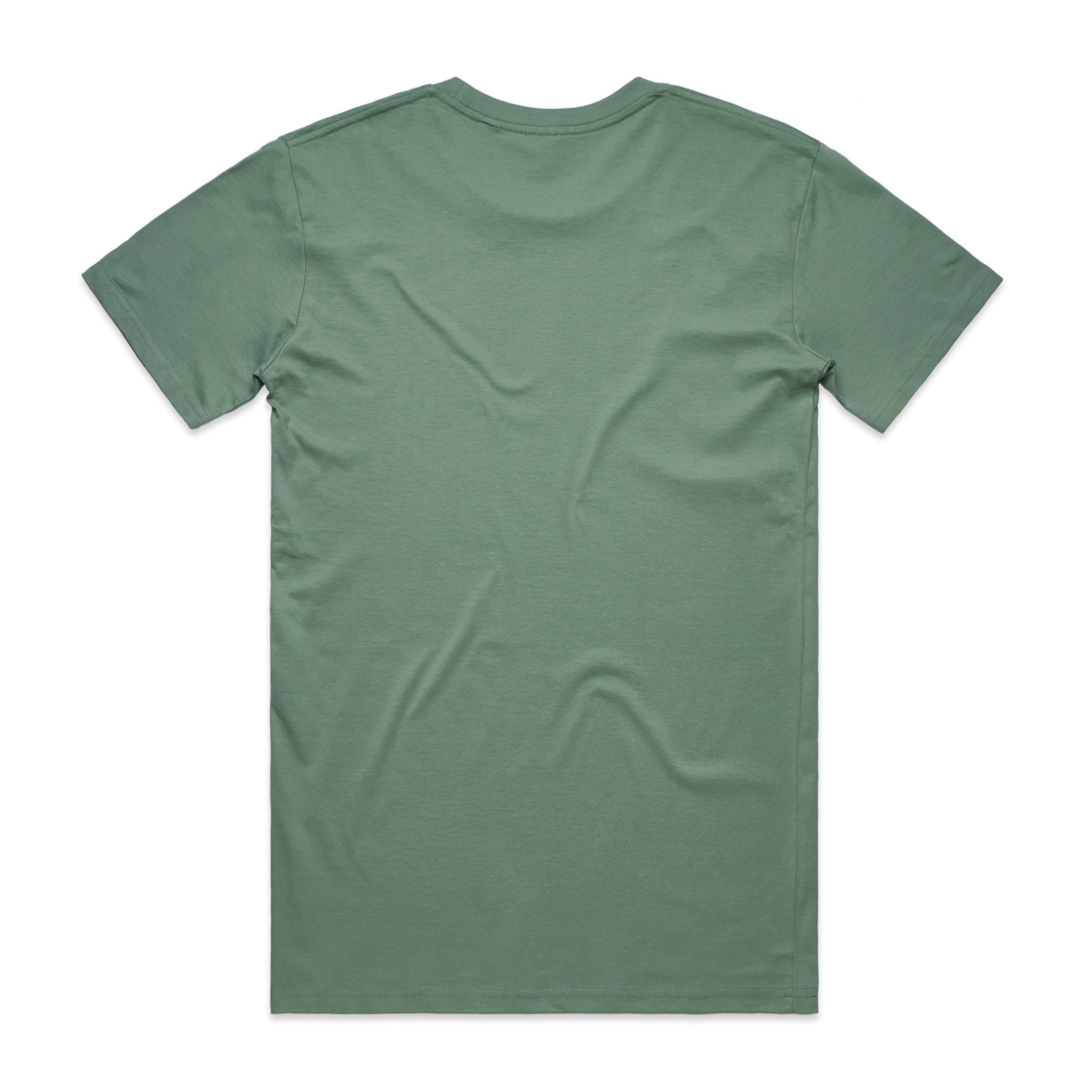 Men's Basic Tee Shirt Set A | Arena Custom Blanks - Arena Prints - Back - Sage - Green 