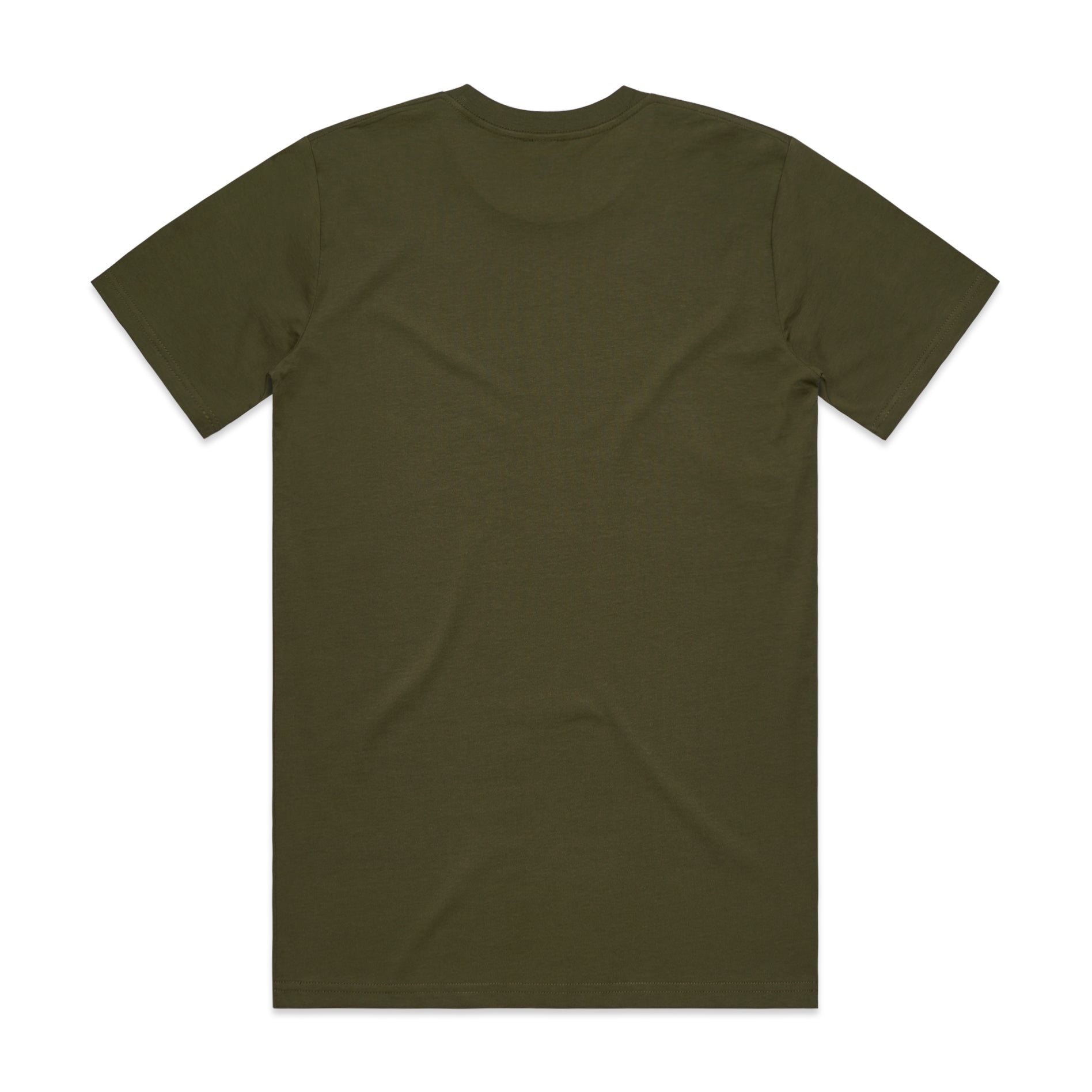 Men's Classic Tee Shirt Set A | Arena Custom Blanks - Arena Prints - Back - Army - Green