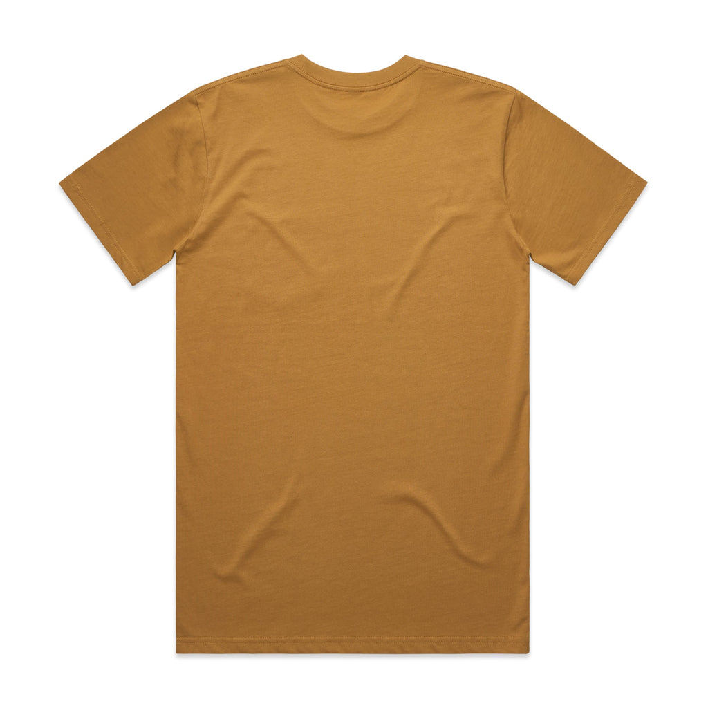 Men's Classic Tee Shirt Set A | Arena Custom Blanks - Arena Prints - Back   - Camel - Brown
