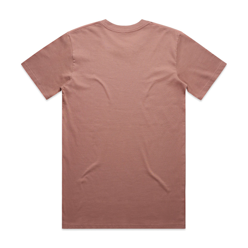 Men's Classic Tee Shirt Set A | Arena Custom Blanks - Arena Prints - Back - Hazy Pink - Pink