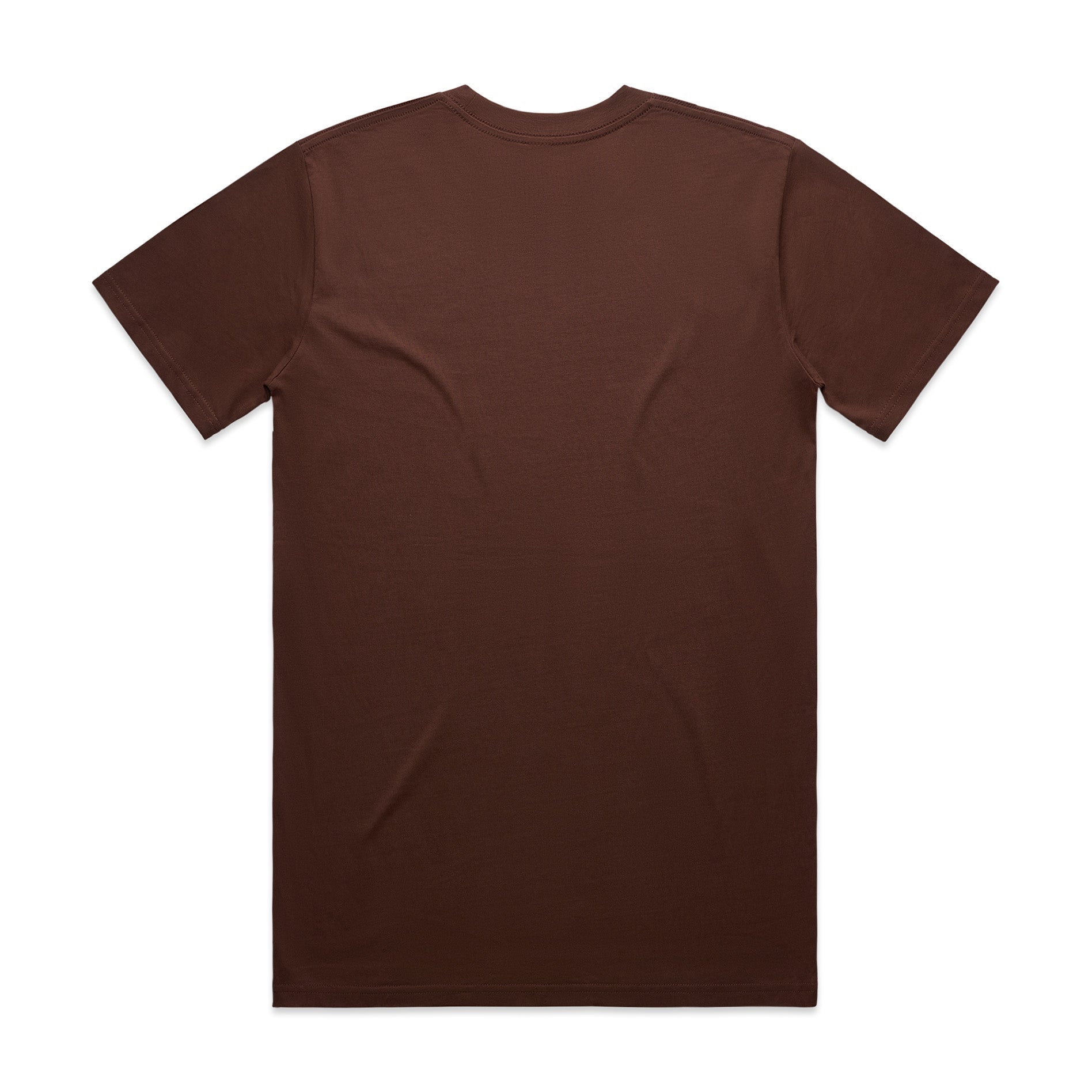 Men's Classic Tee Shirt Set B | Arena Custom Blanks - Arena Prints - Back - Chestnut - Brown 
