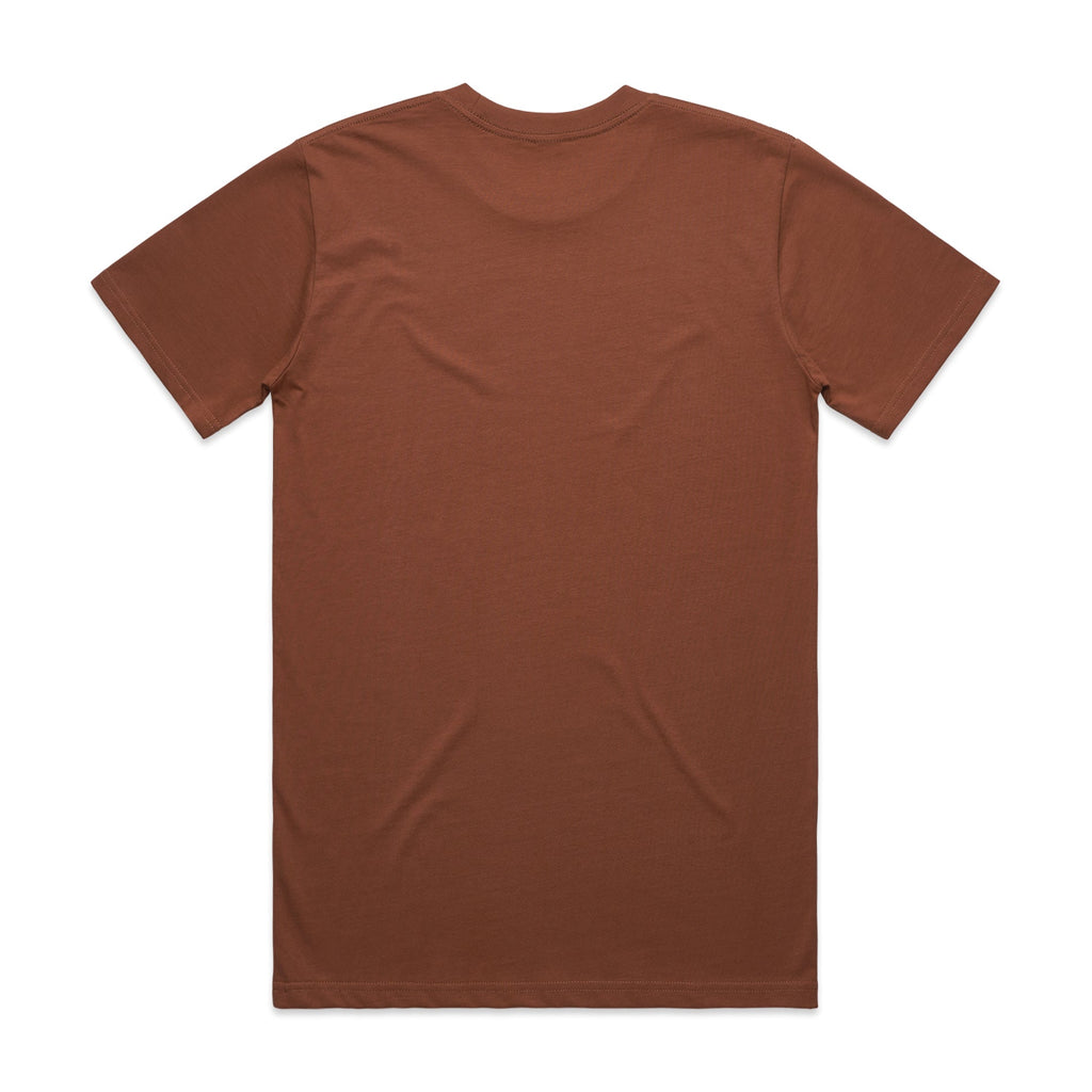 Men's Classic Tee Shirt Set B | Arena Custom Blanks - Arena Prints - Back - Clay - Brown