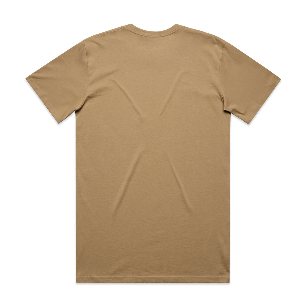 Men's Classic Tee Shirt Set B | Arena Custom Blanks - Arena Prints - Back - Khaki - Tan