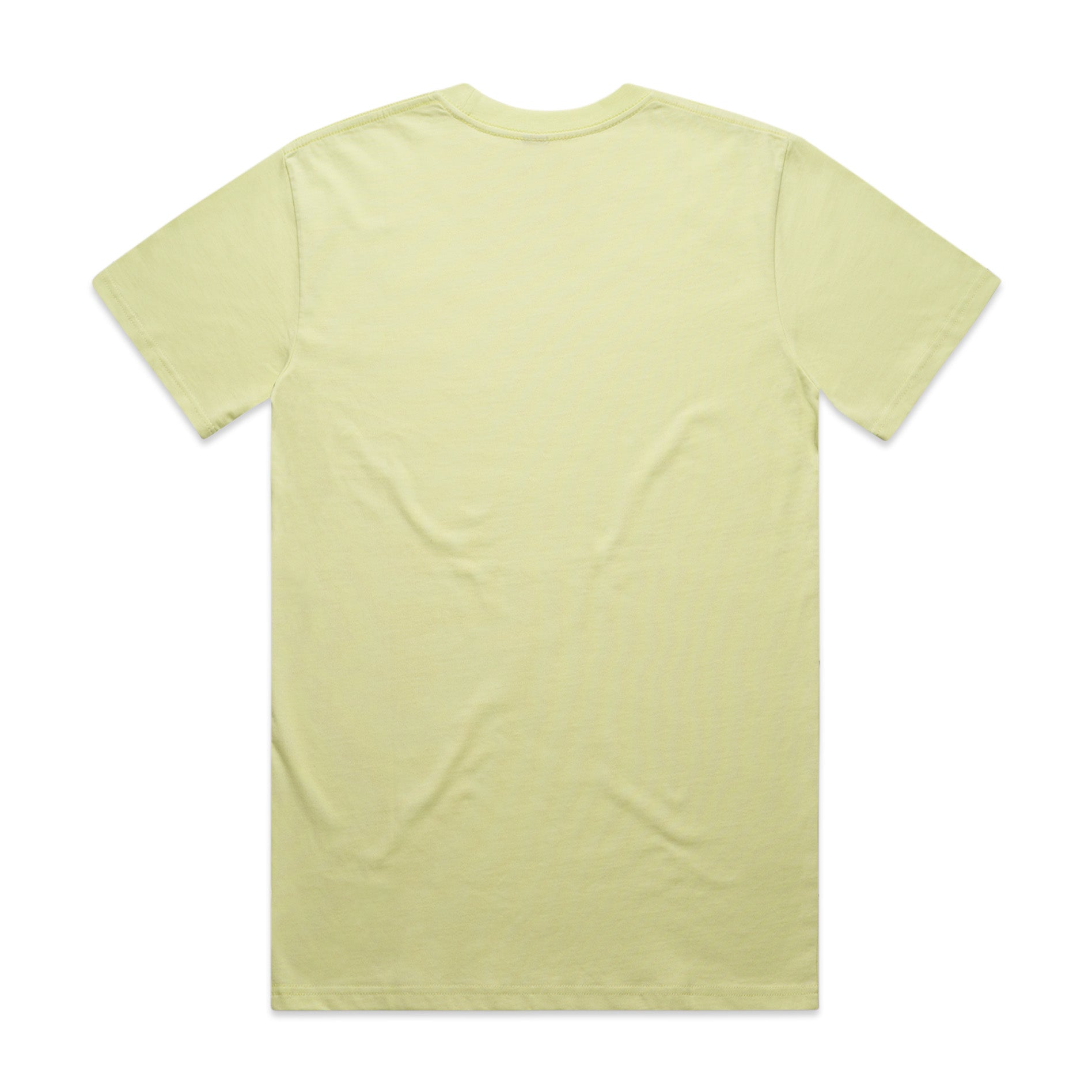 Men's Classic Tee Shirt Set B | Arena Custom Blanks - Arena Prints - Back - Lime - Yellow
