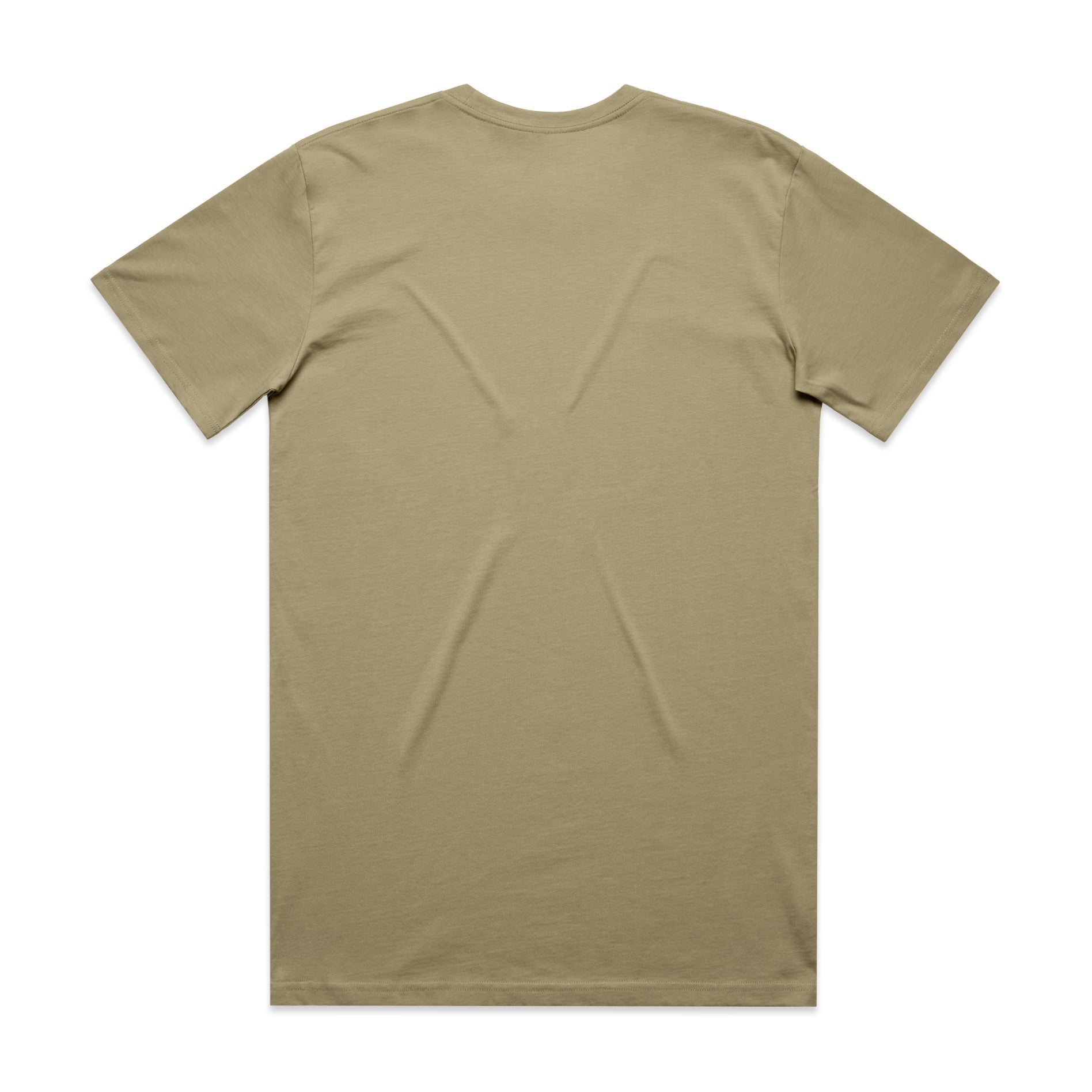 Men's Classic Tee Shirt Set B | Arena Custom Blanks - Arena Prints - Back - Safari - Tan