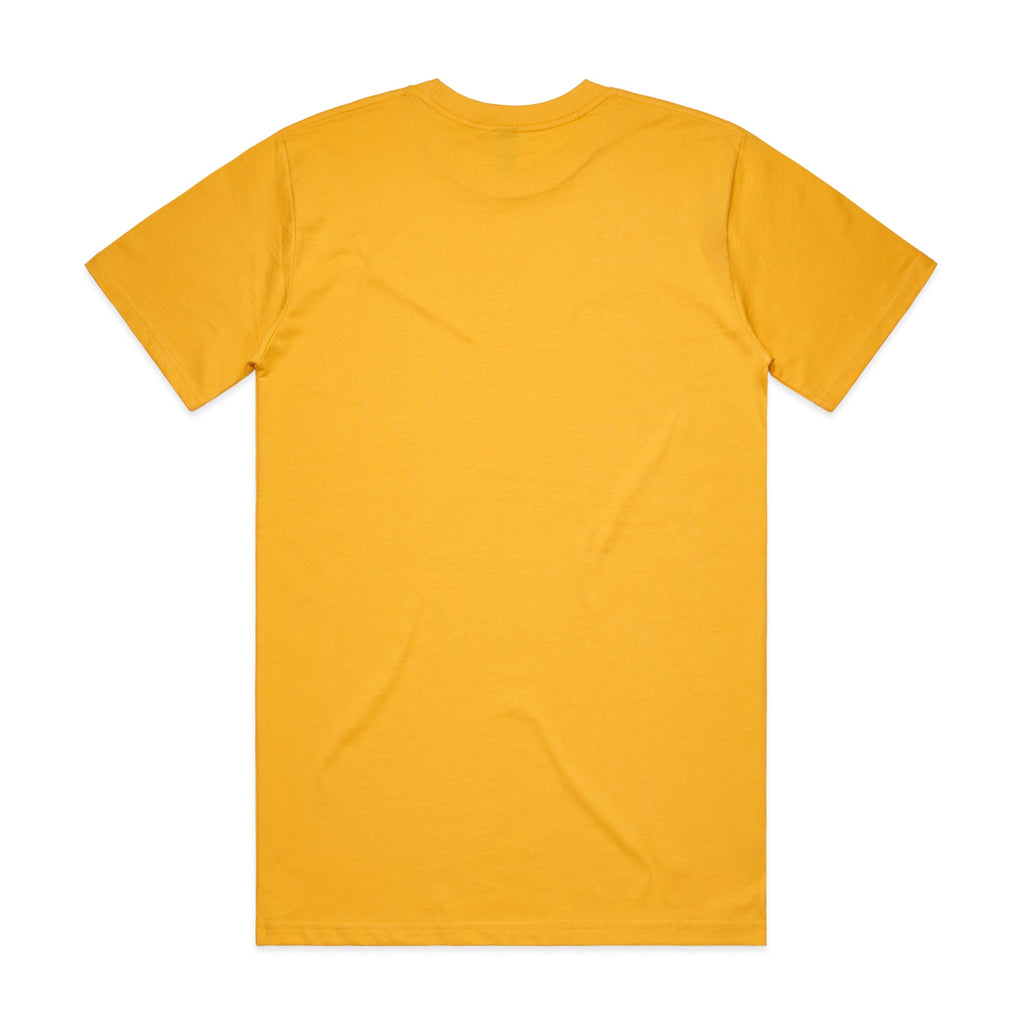 Men's Classic Tee Shirt Set B | Arena Custom Blanks - Arena Prints - Back - Yellow 