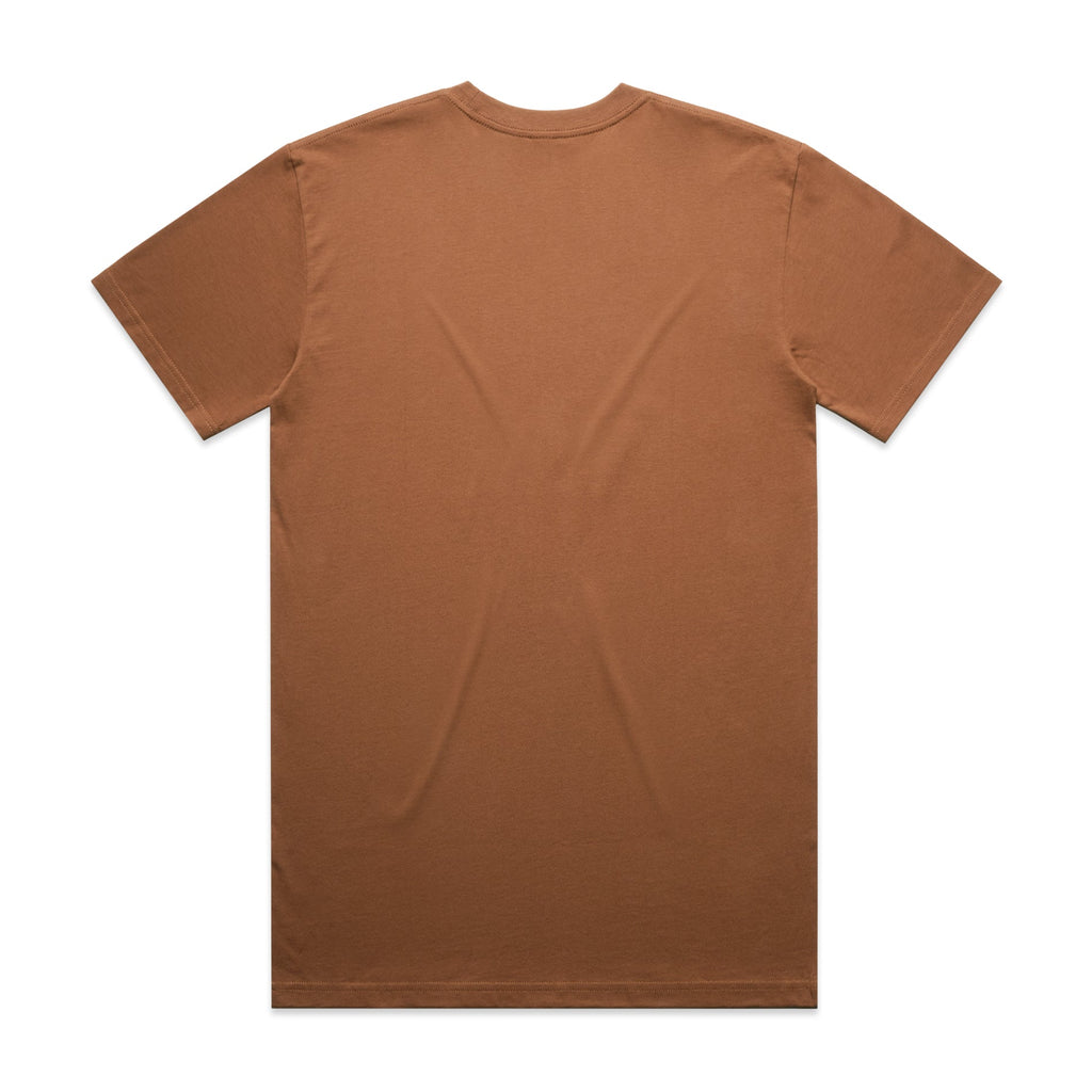 Men's Classic Tee Shirt Set C | Arena Custom Blanks - Arena Prints - Back - Cocoa - Brown