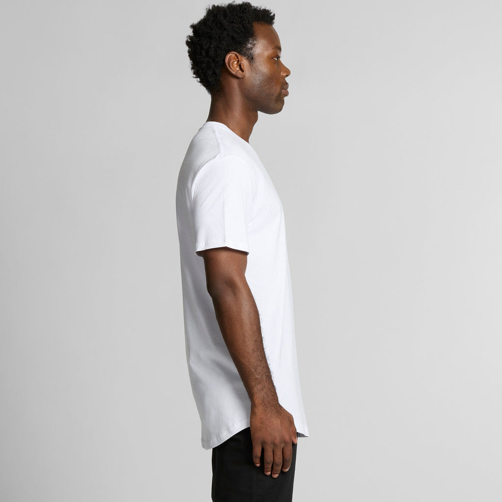Men's Staple Curve Tee | Arena Custom Blanks - Arena Prints - Modeled Shot - Side